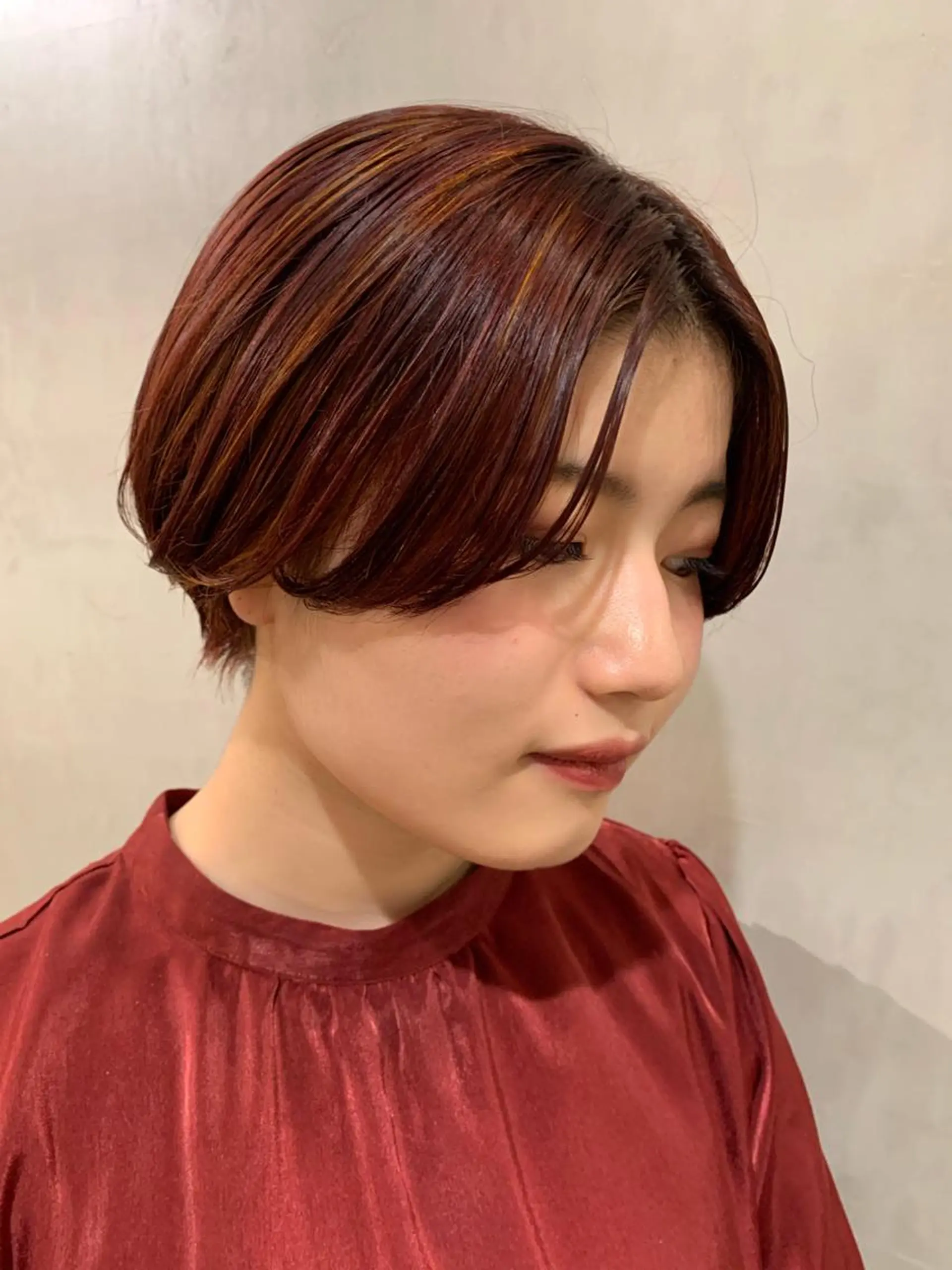ショート カラー カット ヘアカラー トリートメント 優 作のヘアスタイル