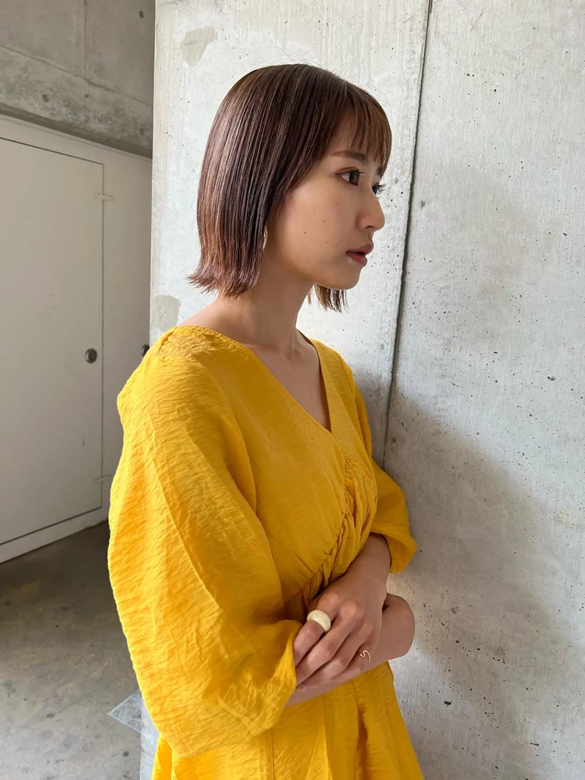 ミディアム ボブ CHAINON 木原崇了のヘアスタイル