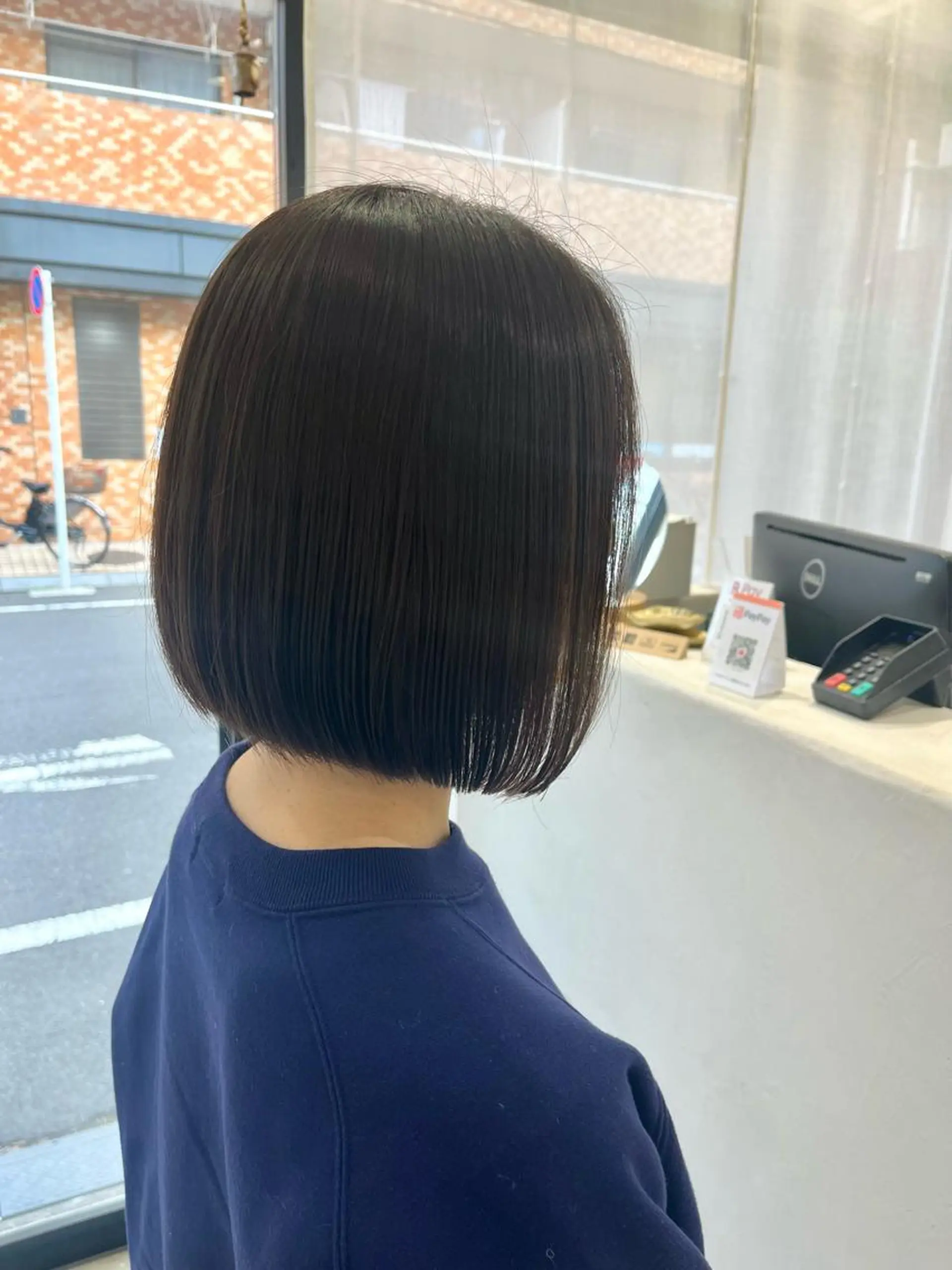 ショート カット ヘアカラー トリートメント ボブ/美髪矯正 /佐藤 奈巳のヘアスタイル