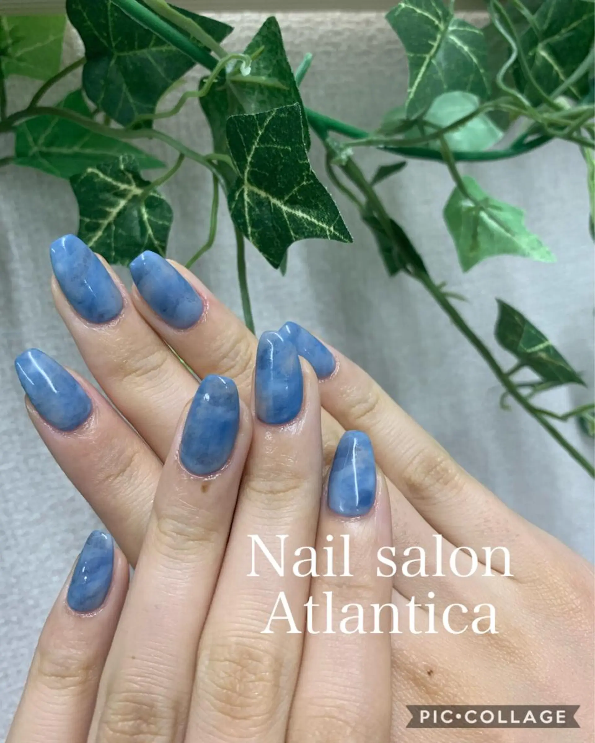 ネイル ブルー ハンドネイル Nail salon Atlantica所属・Nail salon ✩ ｱﾄﾗﾝﾃｨｶのネイルデザイン