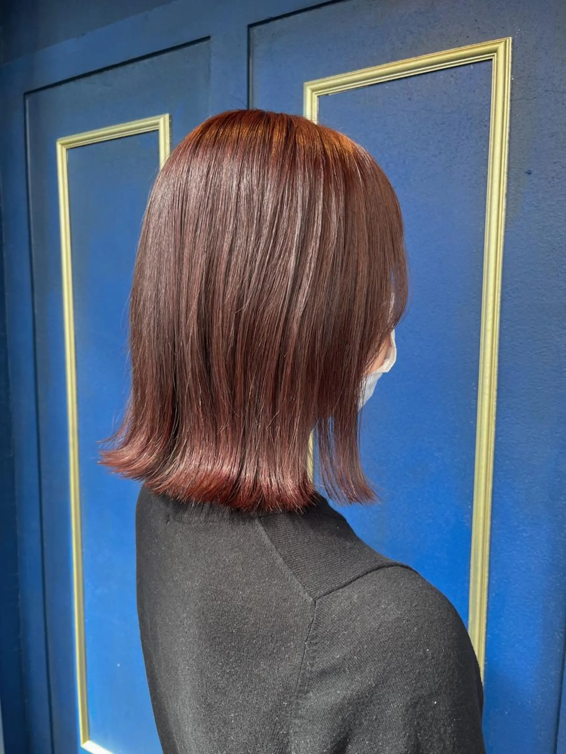 ミディアム カラー カット 縮毛矯正 トリートメント 🦩レイヤー|透明感 カラー🦩makoのヘアスタイル