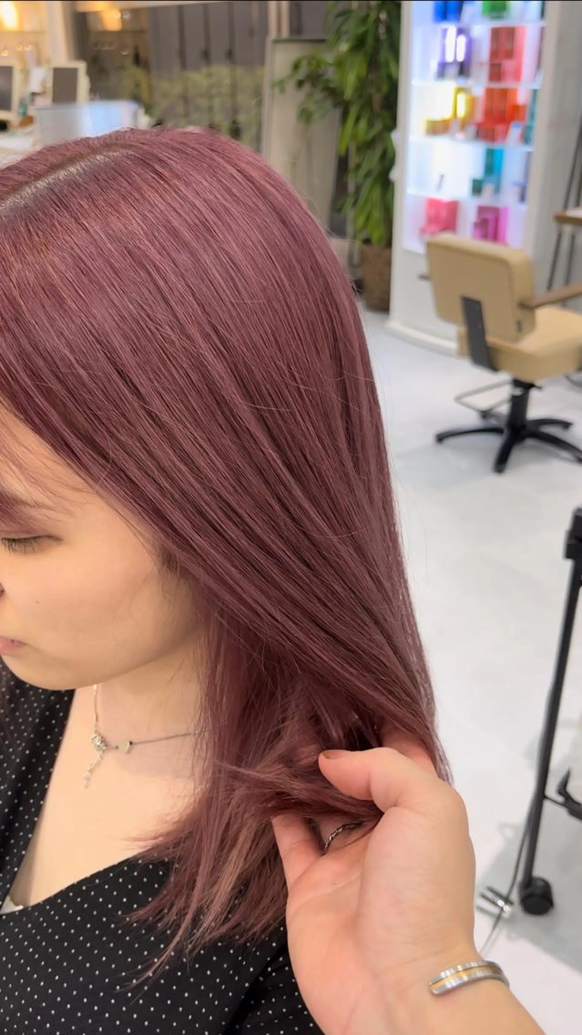 ロング 縮毛矯正/髪質改善 斉藤春のヘアスタイル