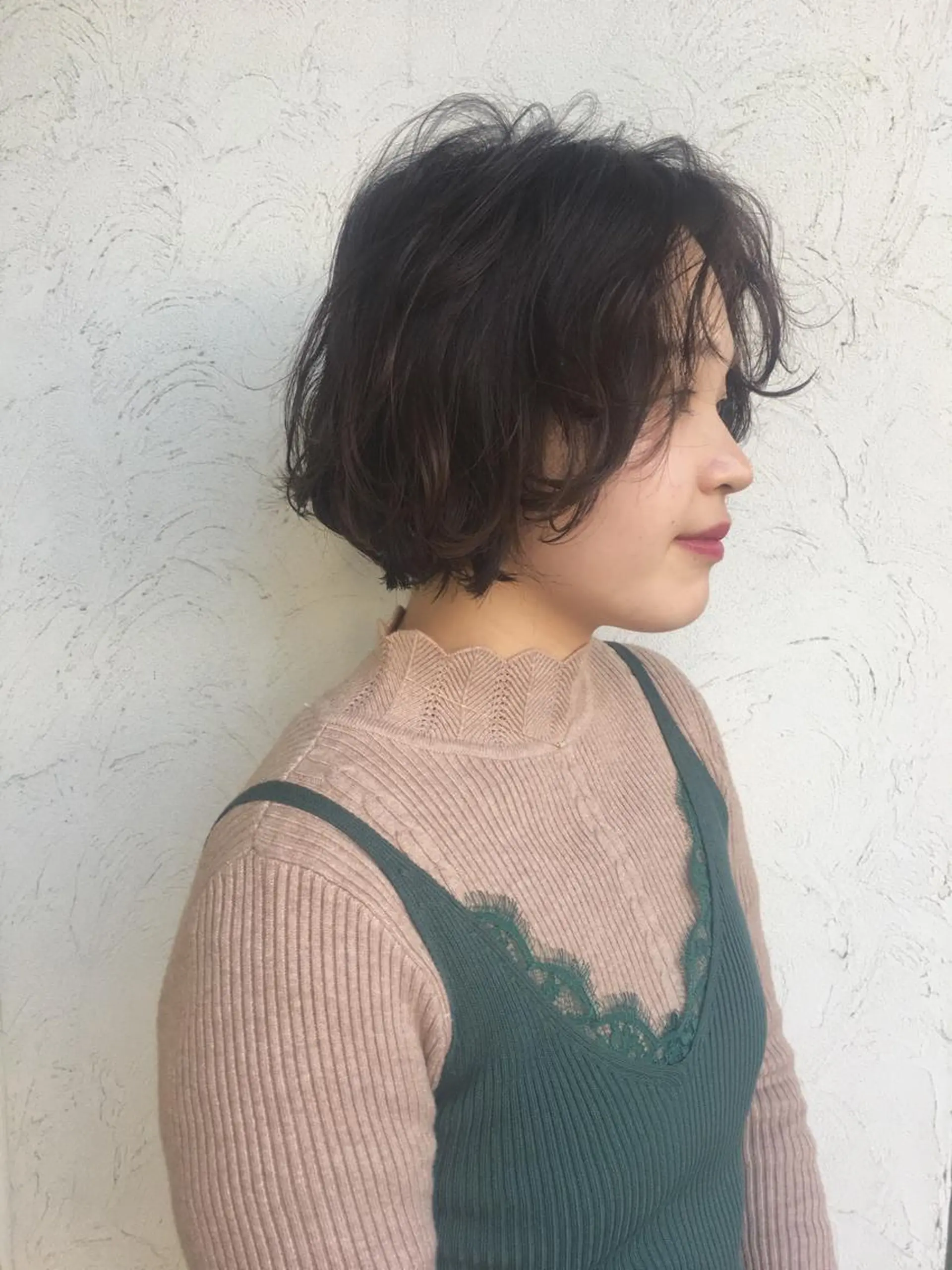 ショート カラー ボブ/レイヤー/艶 🦕risa 森下のヘアスタイル