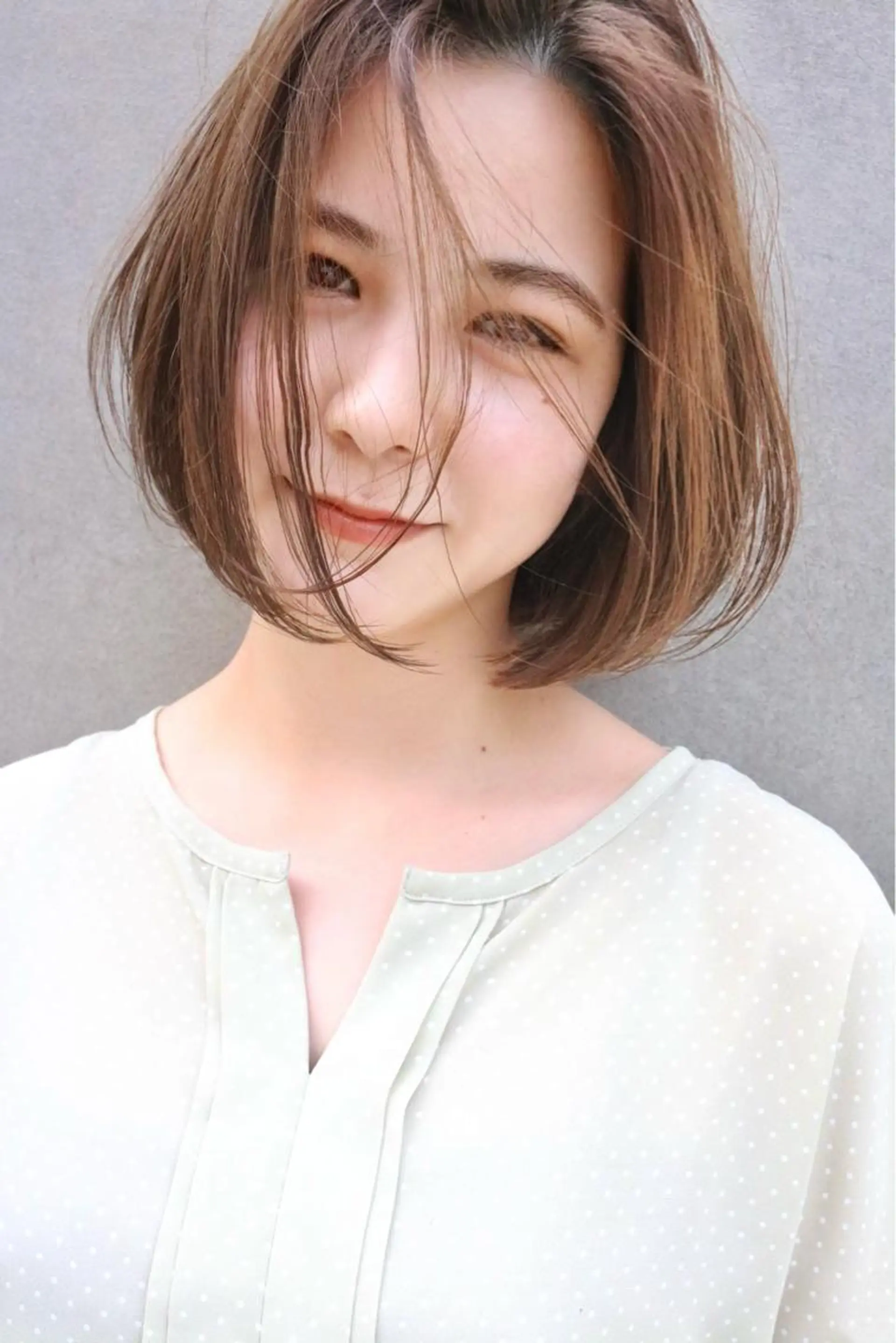 ミディアム カラー 縮毛矯正 似合わせカラーパーマ 🌿kitin米川のヘアスタイル