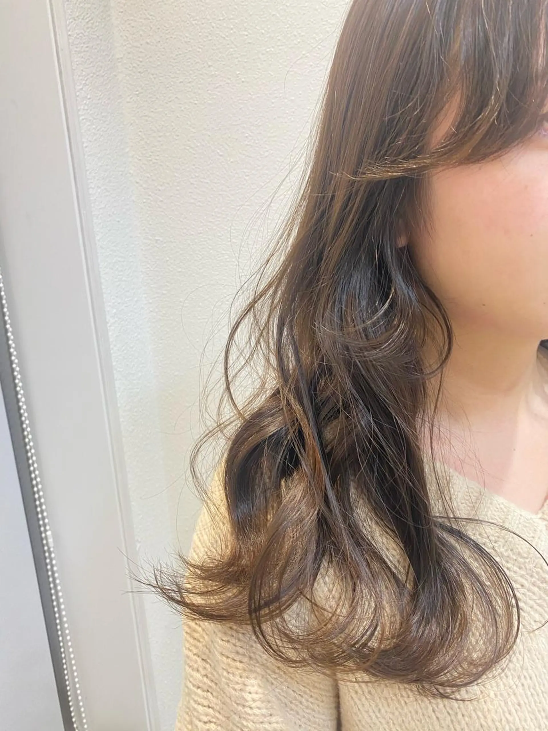 セミロング エギョモリ 韓国風ヘア カット ヘアカラー トリートメント 🌟ショート/シ ョートボブ/岡田🌟のヘアスタイル