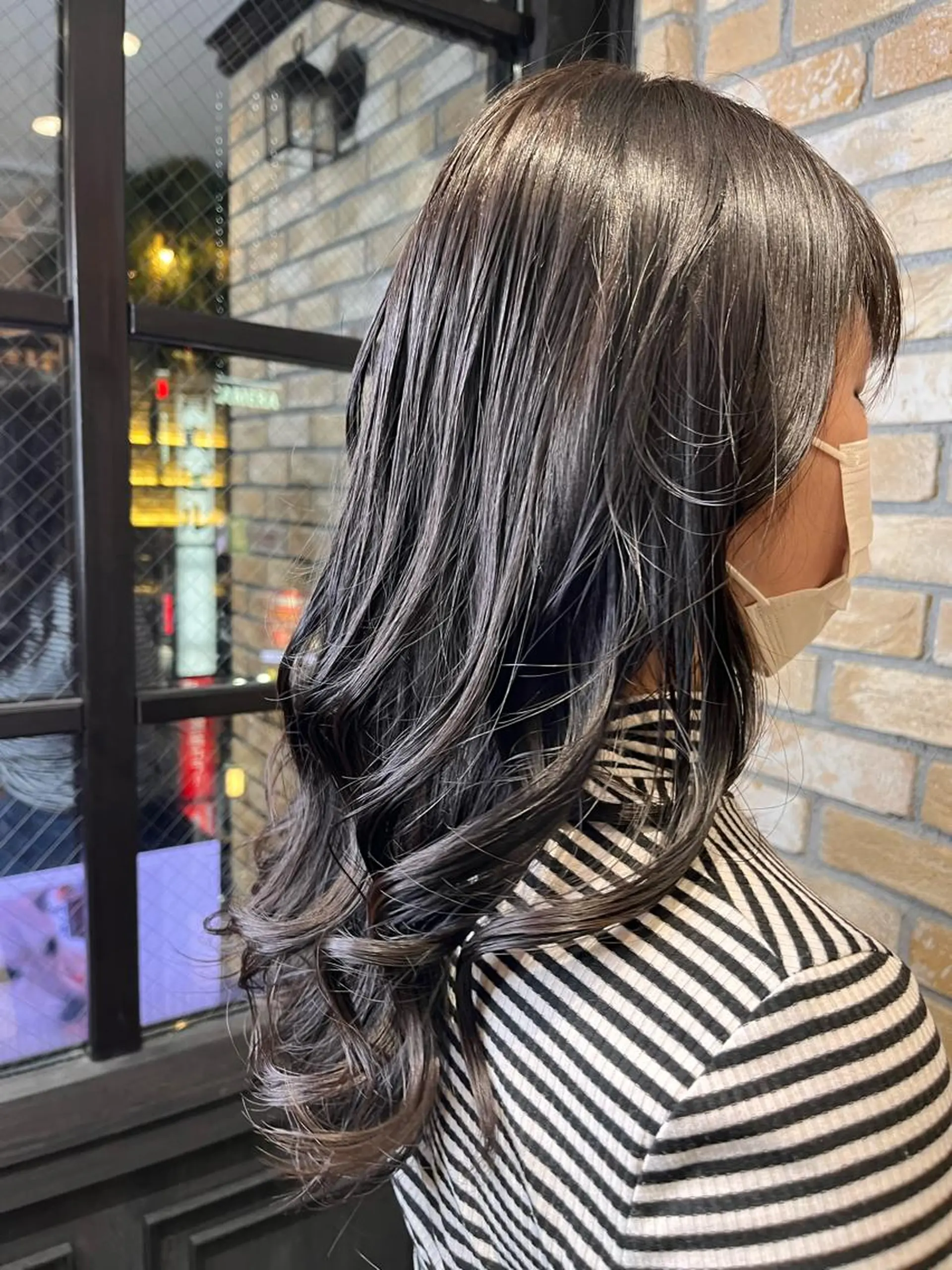 セミロング カラー グレージュ カット ヘアカラー トリートメント Monan渋谷所属・Monan渋谷 YUUKIのヘアスタイル