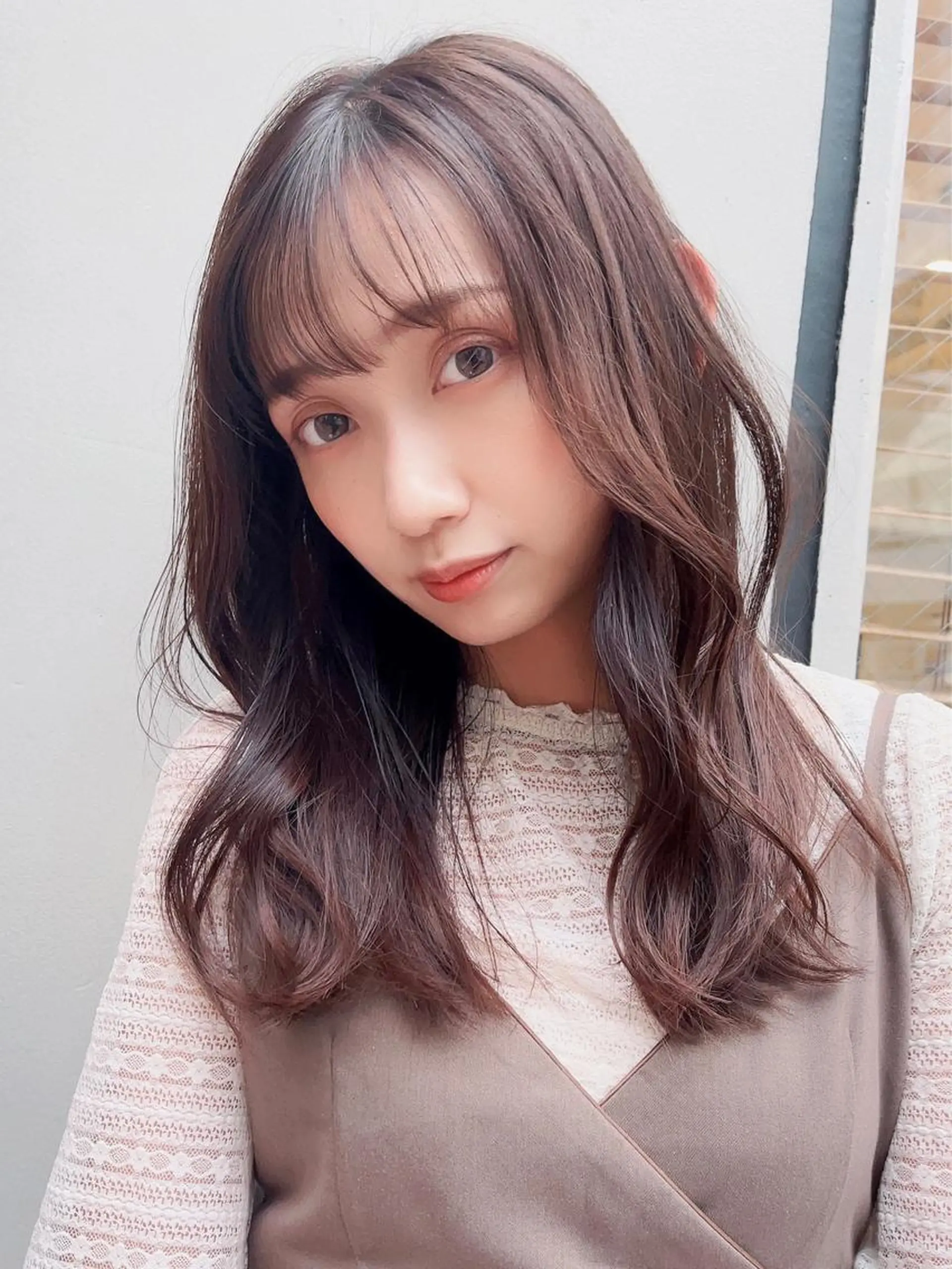 セミロング 髪質改善カラー☆ ヘアアレンジmiyuのヘアスタイル