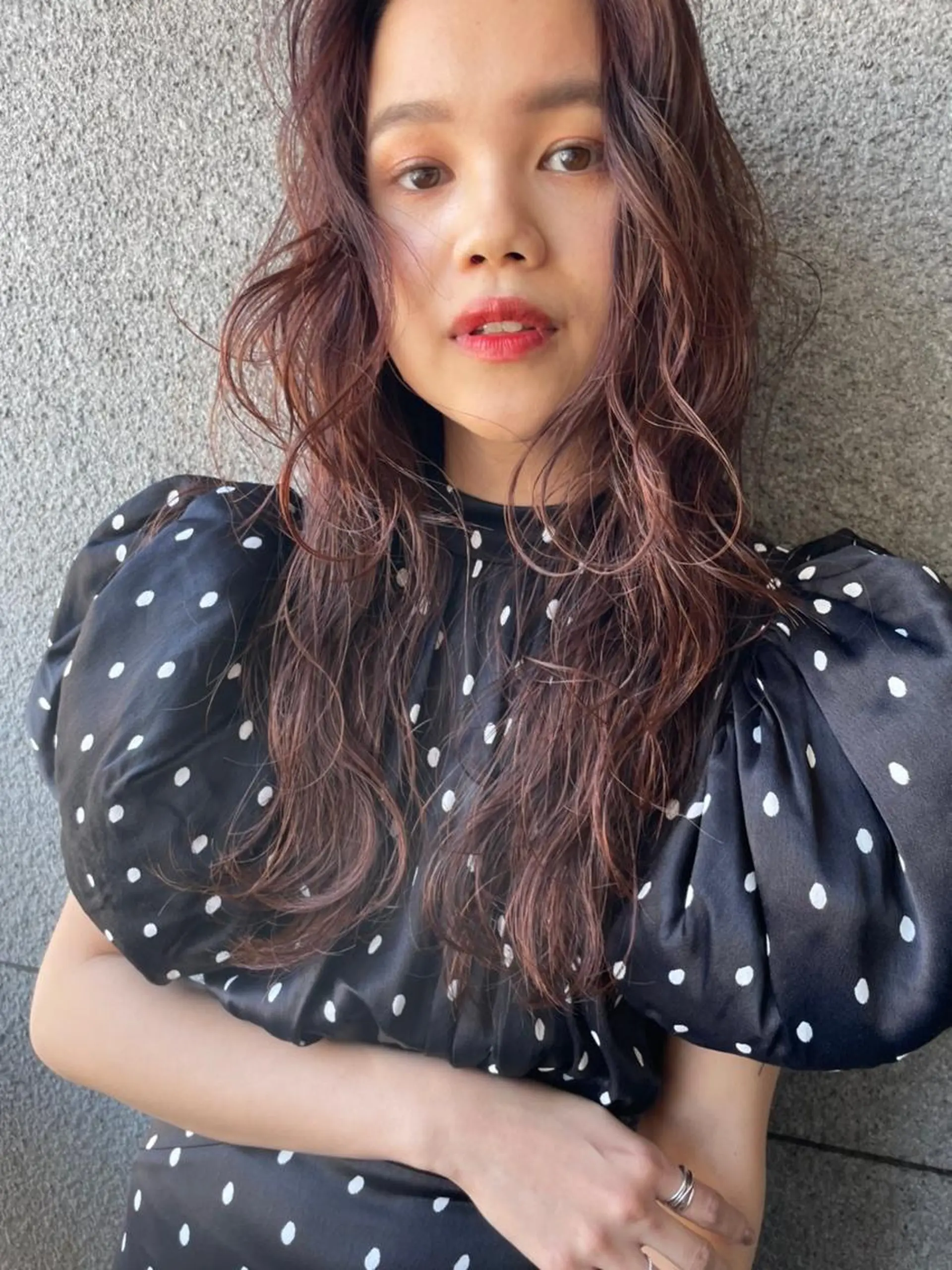 セミロング カラー ヘアアレンジ セミロングパーマ アクアカラー ダブルカラー グラデーションカラー ハイライトカラー 💈Chlom💈_ 公式_NewOpenのヘアスタイル