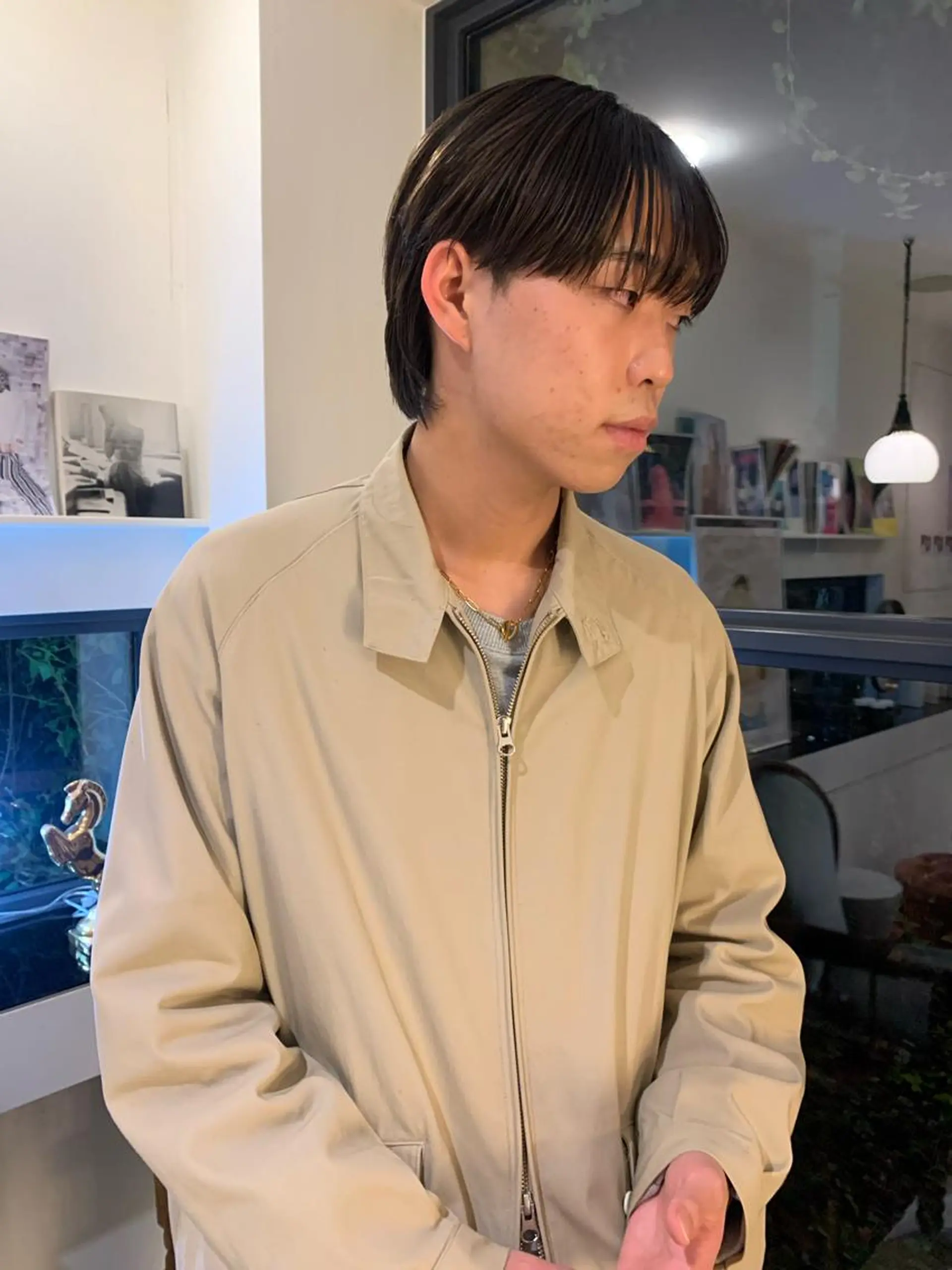 ショート メンズ メンズパーマ 酸性ストレート カット トリートメント 早川 豪のヘアスタイル