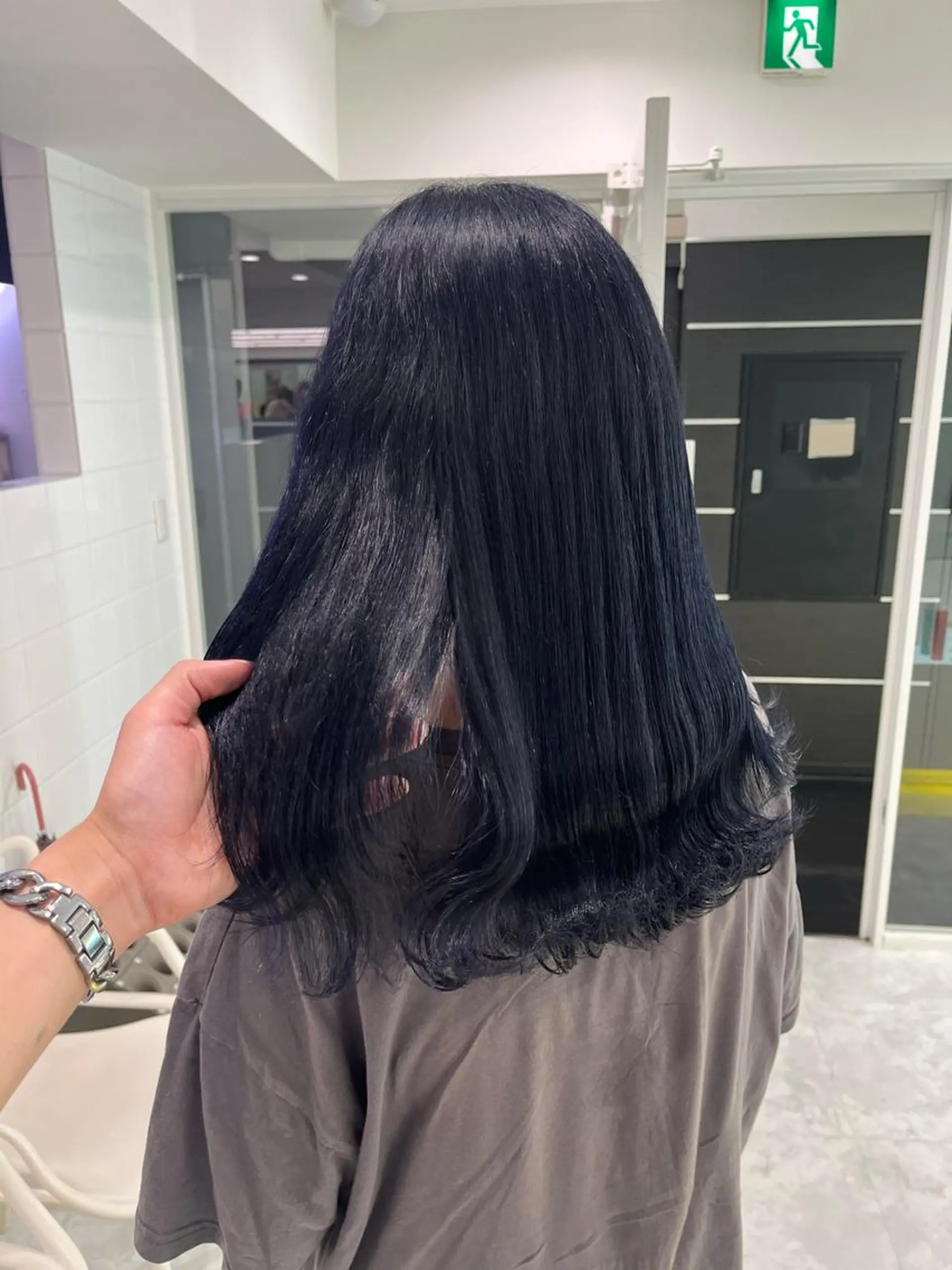 ロング ヘアカラー トリートメント ヘッドスパ ヘアセット 🌿透明感カラー‪ 縮毛矯正✨かずきのヘアスタイル