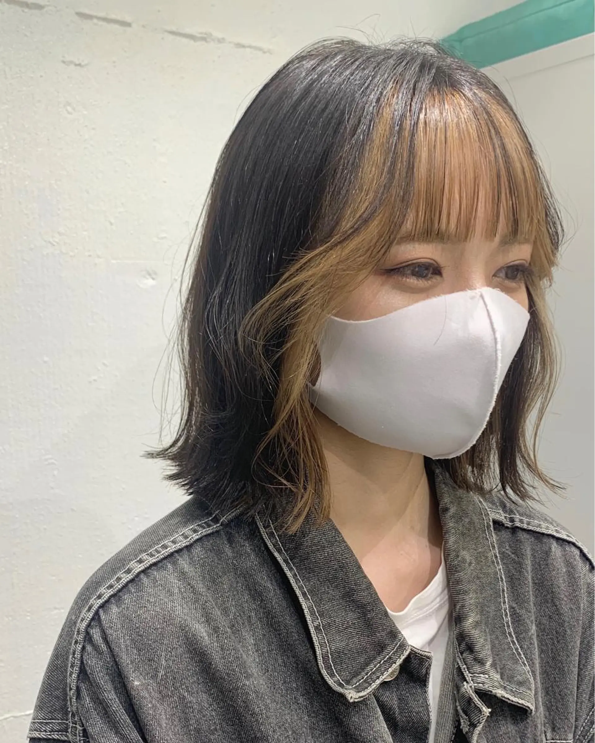 ミディアム カラー ヘアアレンジ ニュアンスハイトーン 🌙サイダサキのヘアスタイル