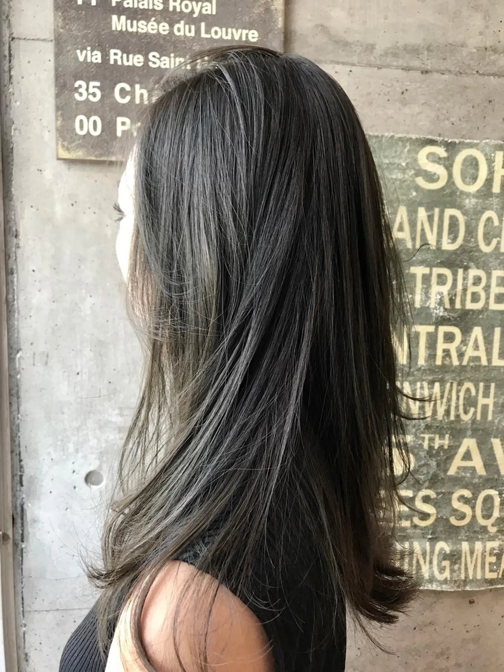 ロング カラー ブリーチ ブリーチなしカラー ヘアカラー トリートメント KEN KENのヘアスタイル