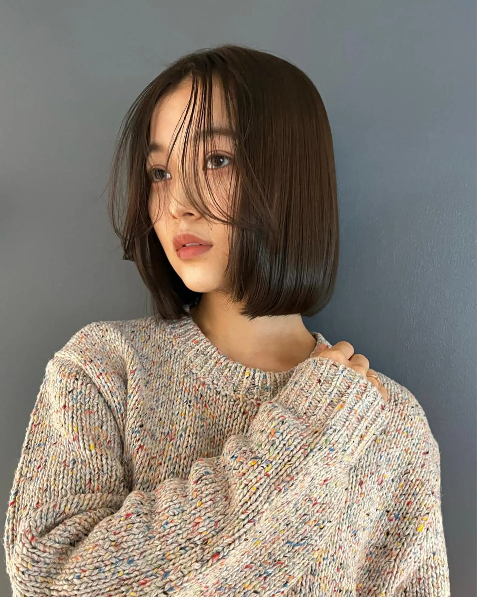 ミディアム カラー ヘアアレンジ メンズ キッズ デザインカラー 原宿/キシタのヘアスタイル