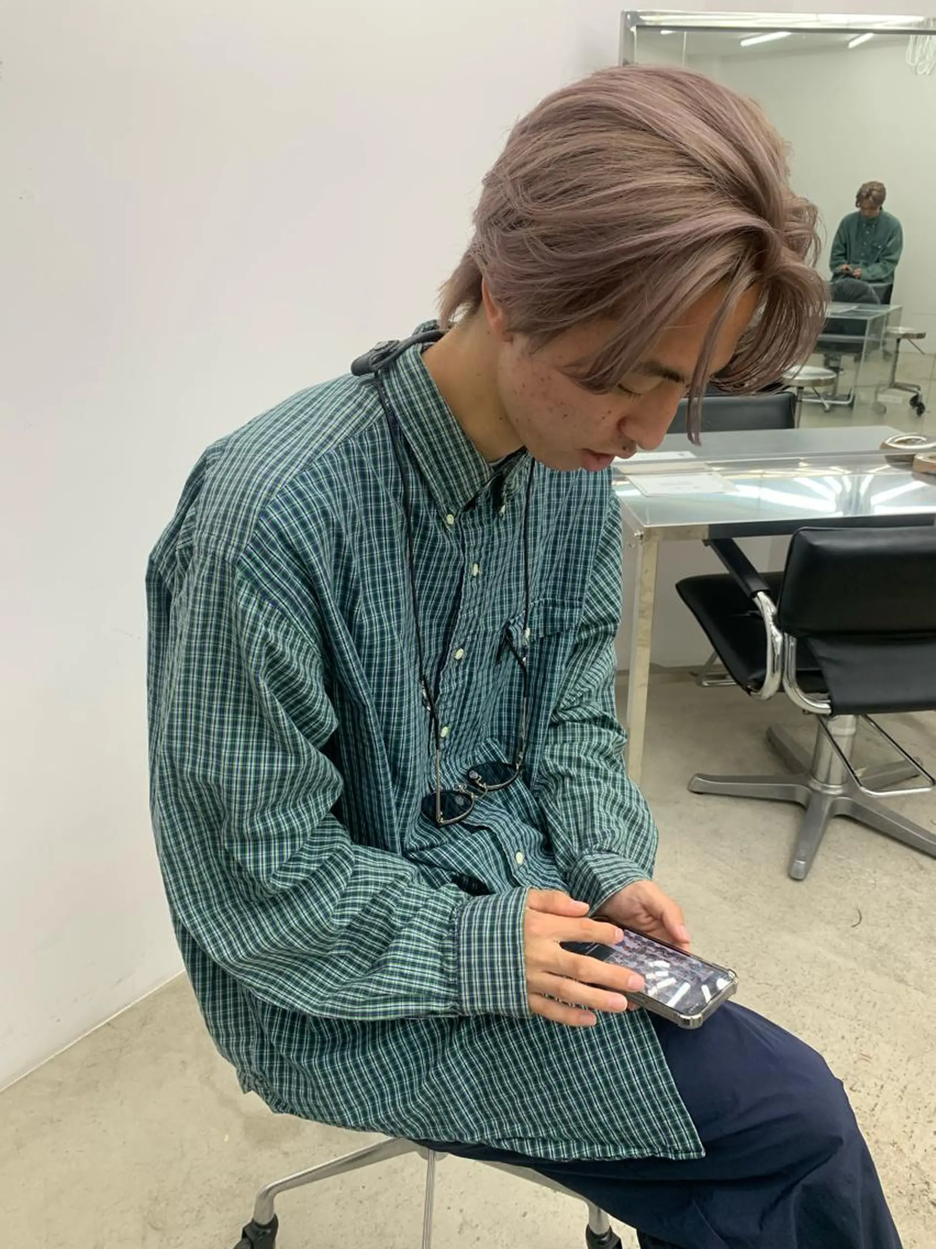 カラー メンズ 早川 豪のヘアスタイル