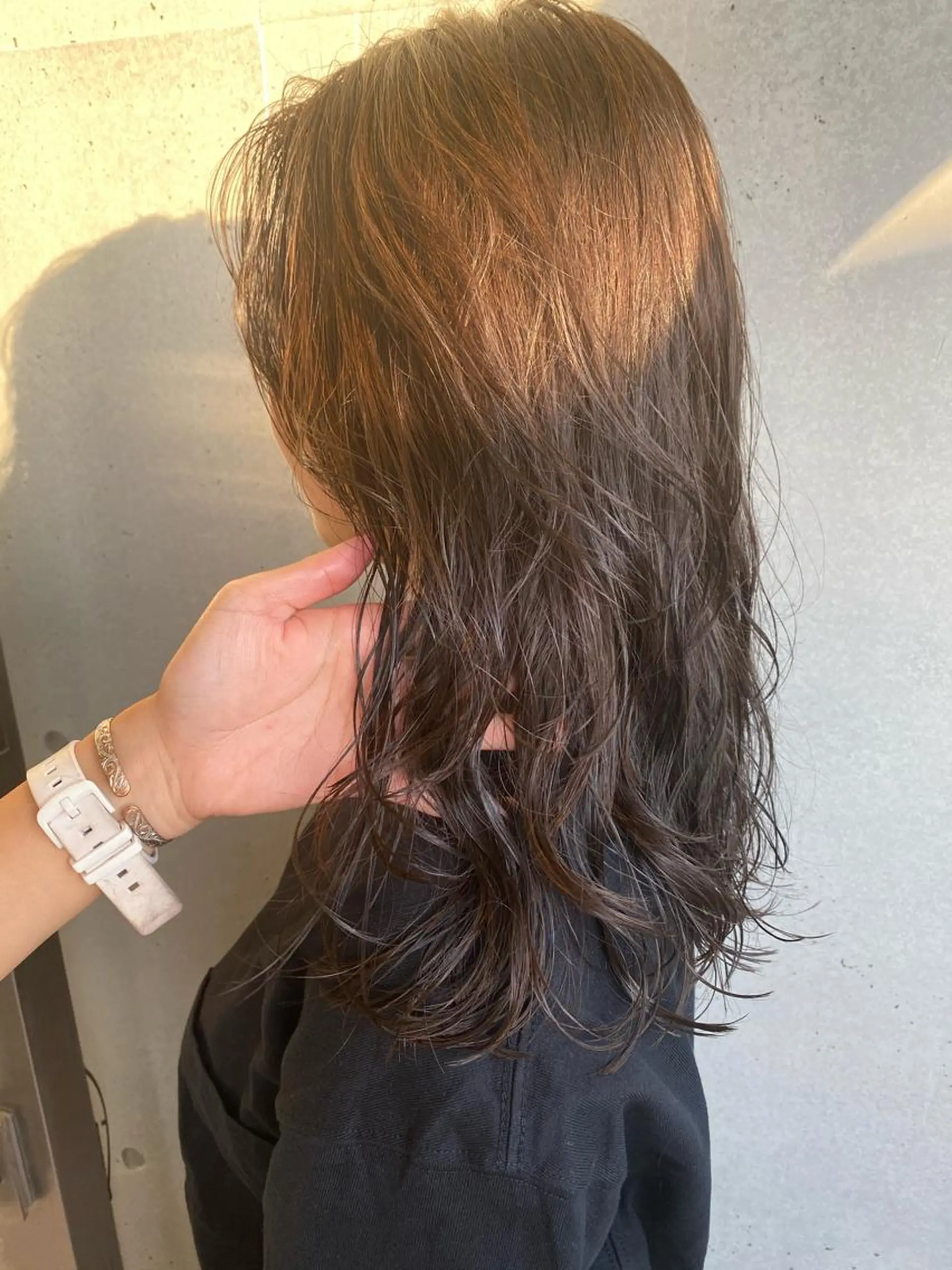 セミロング セミロングパーマ ma naのヘアスタイル