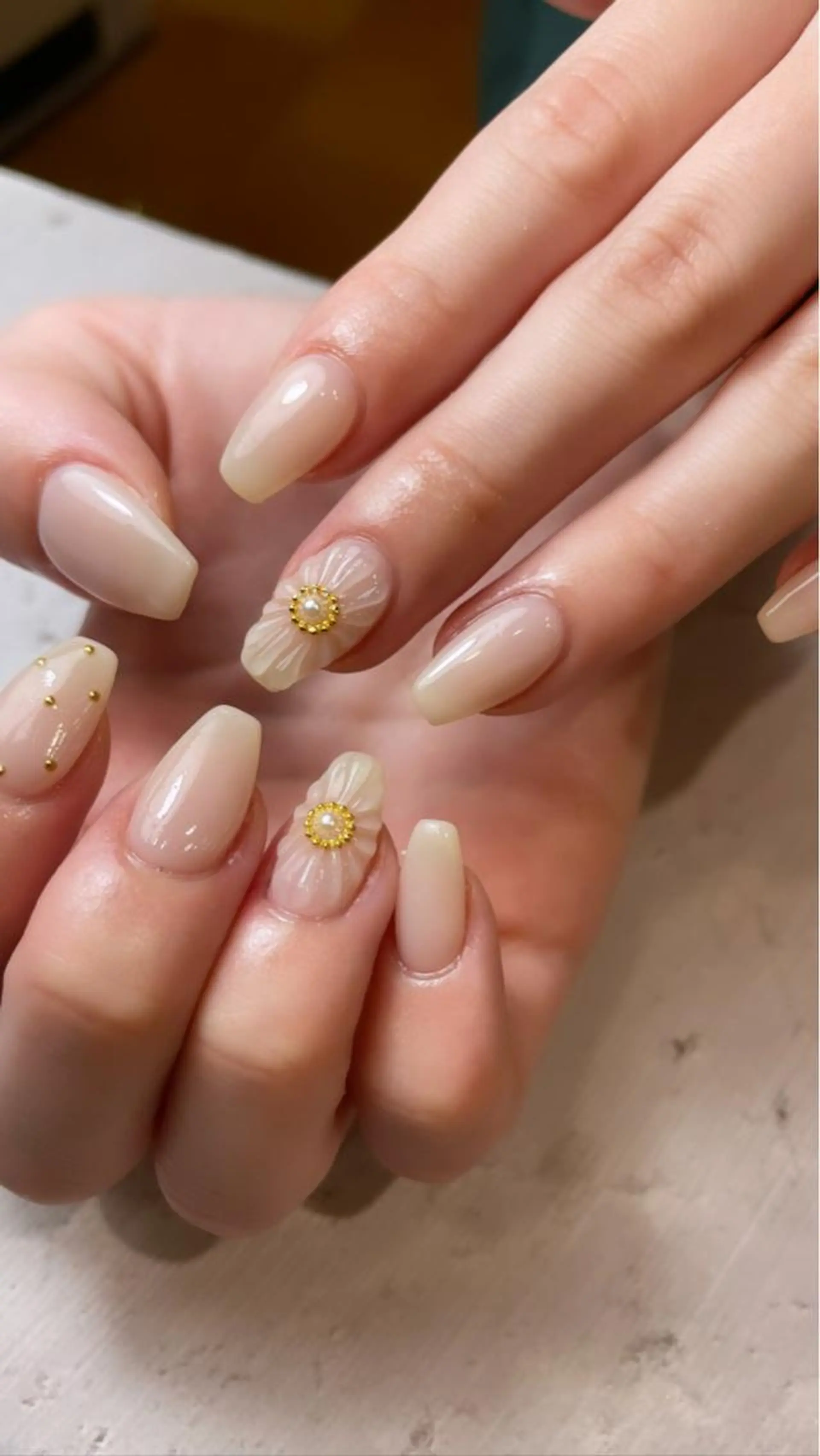 ネイル フラワーネイル ぷっくりネイル ハンドネイル nail&eyelash mate所属・京都/東向日/ ayumiのネイルデザイン