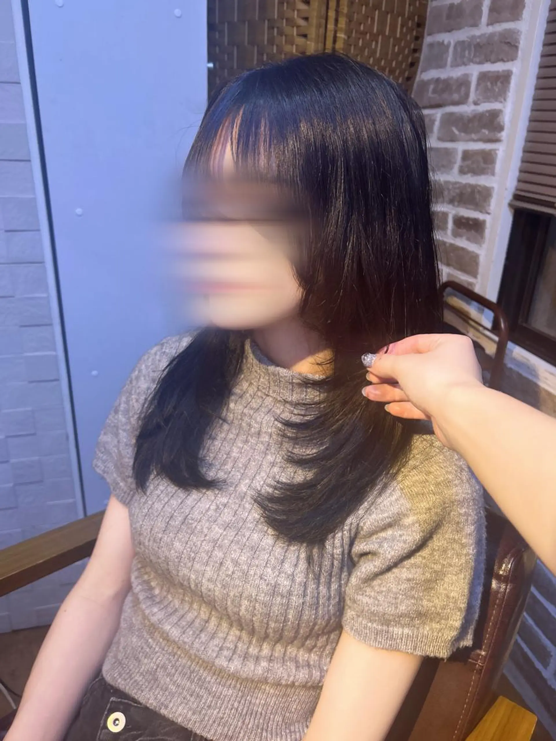 セミロング レイヤーカット 田子 未鈴のヘアスタイル