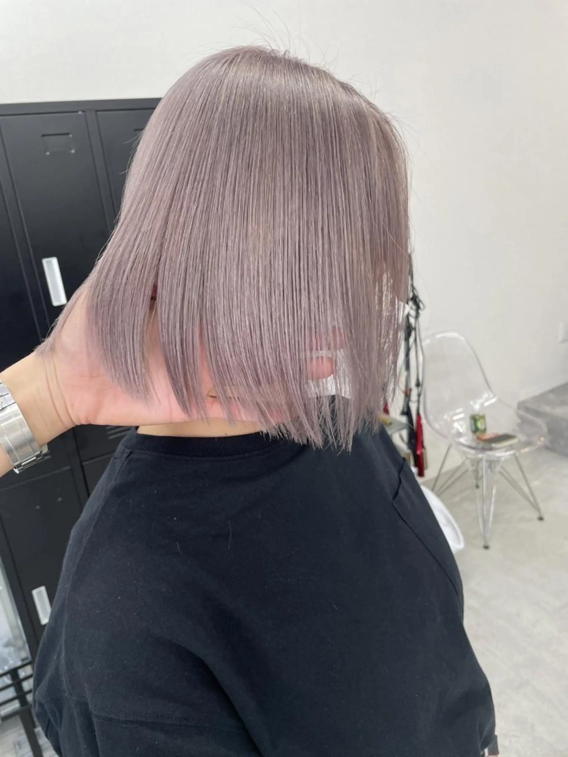 ミディアム パーマ カラー ヘアアレンジ メンズ キッズ マツエク・マツパ ネイル アイブロウ ショートボブ ミディアムパーマ メンズバレイヤージュ メンズブリーチ メンズハイライト カラーソムリエ認定 茶屋町Eir岩本のヘアスタイル
