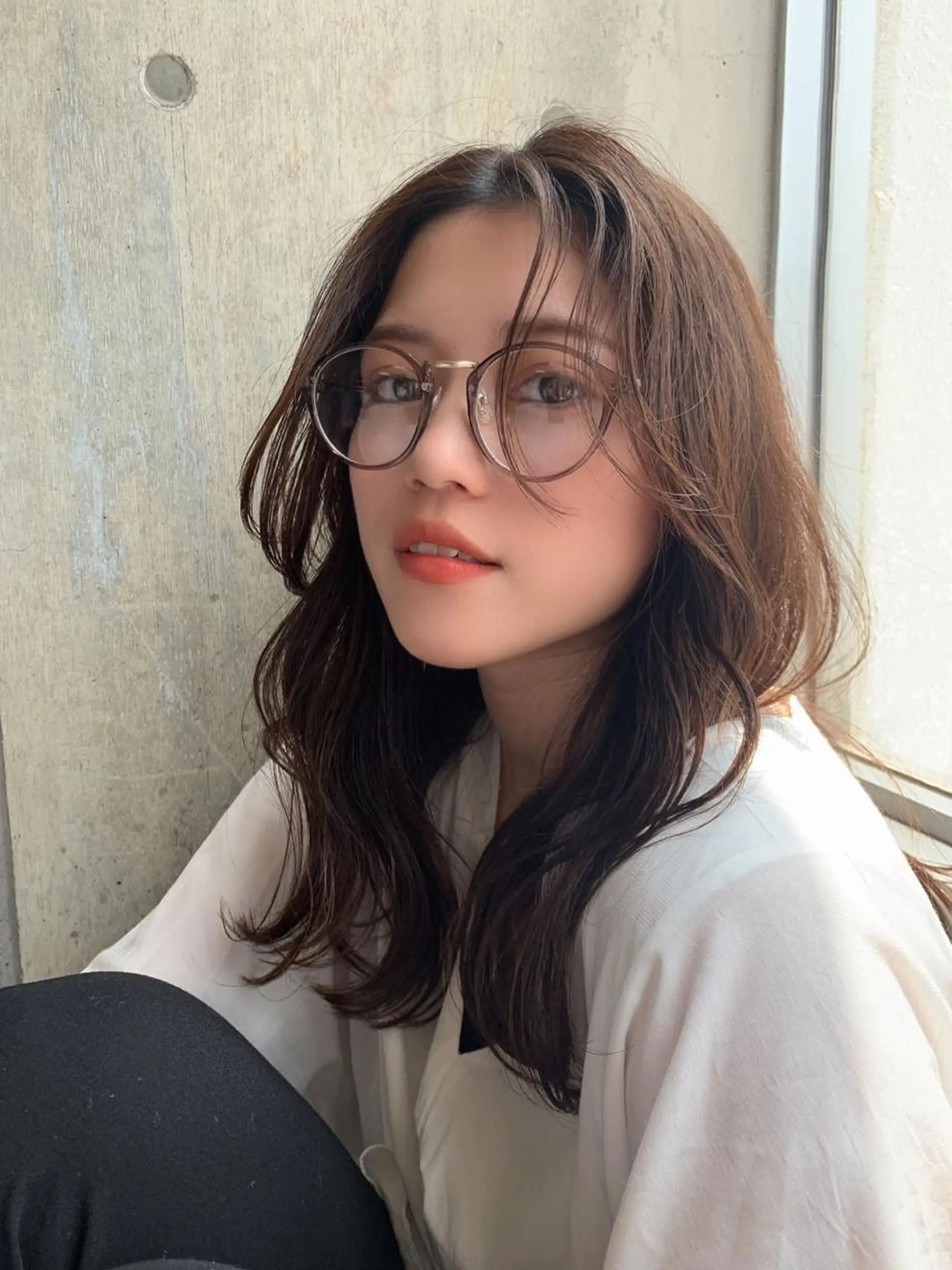 セミロング レイヤーカット カット ヘアカラー トリートメント 韓国ヘア/髪質改善 /Harunaのヘアスタイル