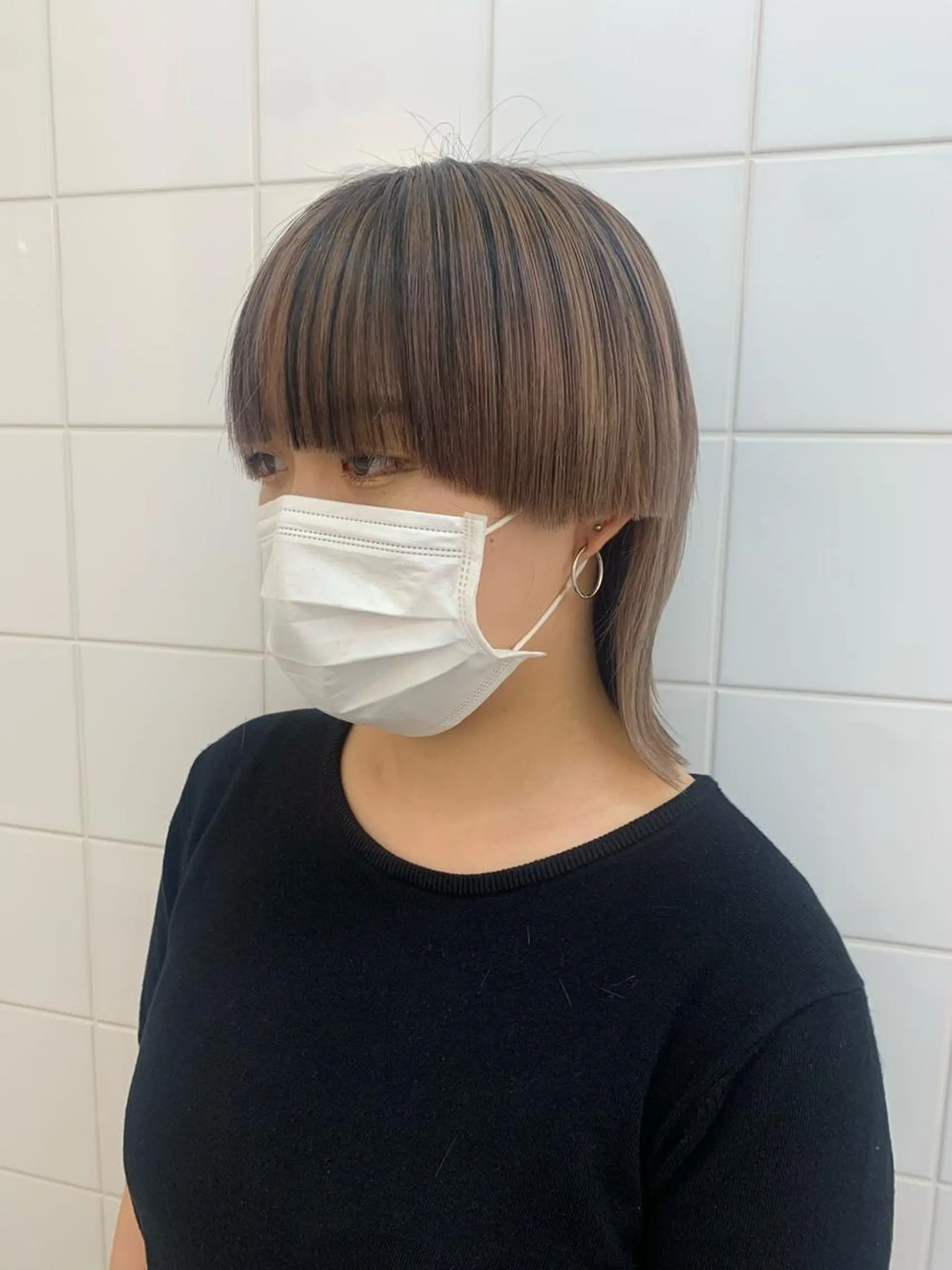 ショート カラー ヘアアレンジ カット ヘアカラー 🧨ブリーチー×ボブ レイヤー💎じゅえるのヘアスタイル