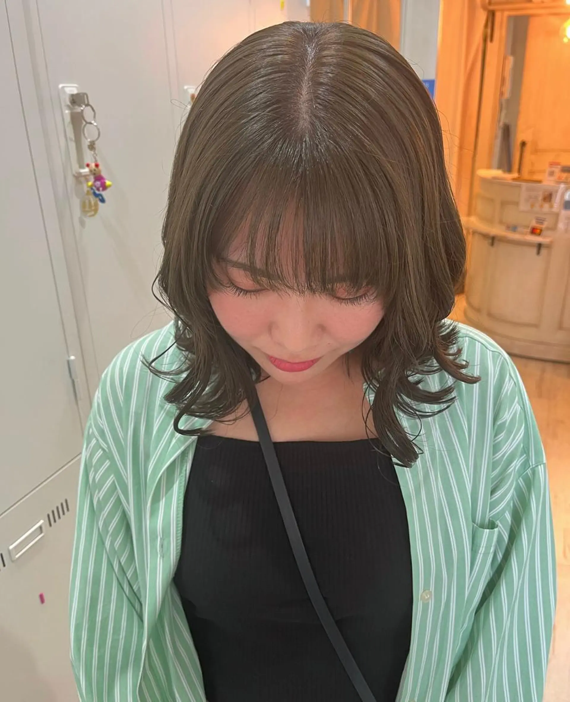 ミディアム カラー ヘアアレンジ 🐻‍❄️森山愛結美 🤍N°uairoのヘアスタイル