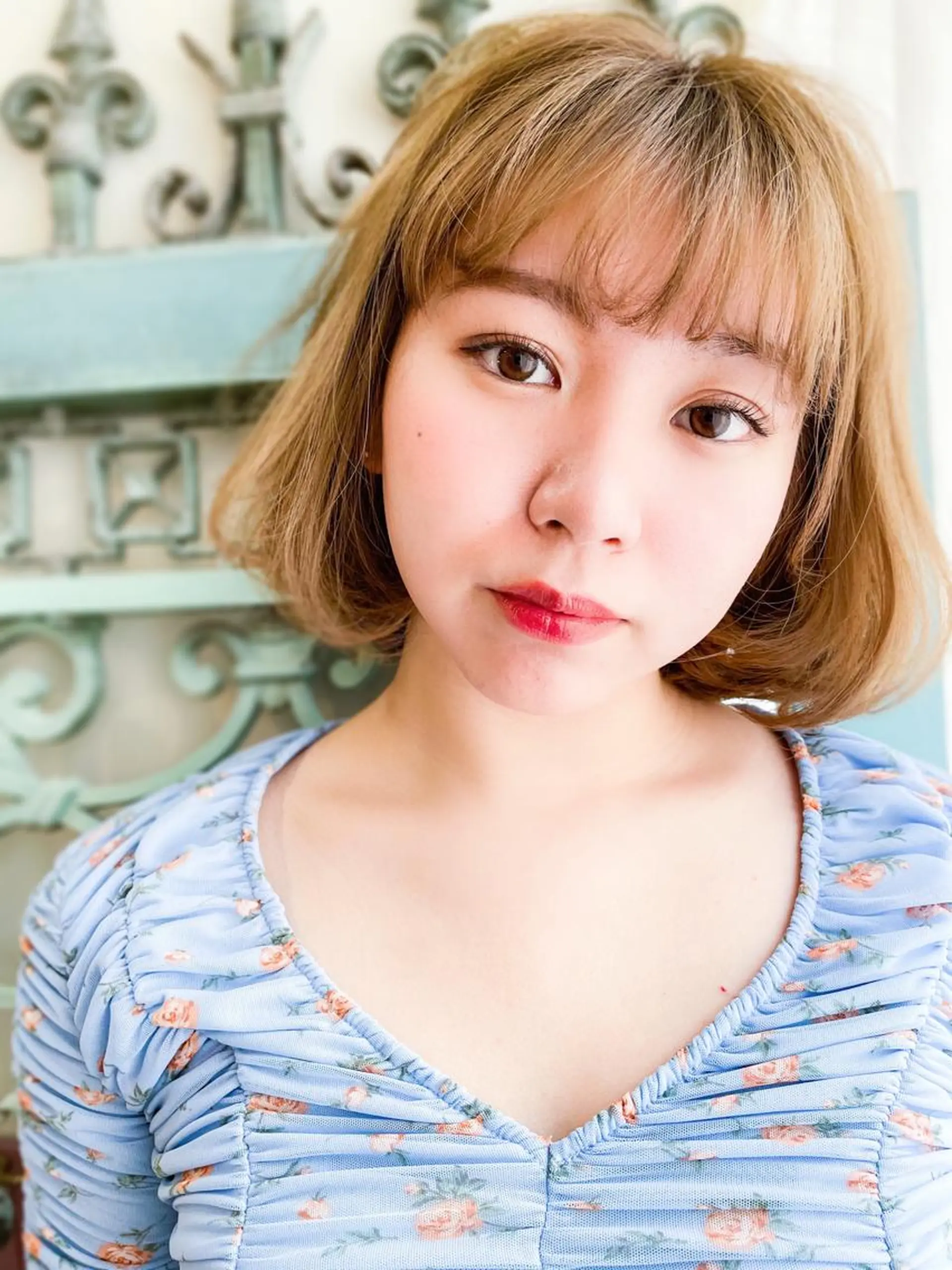 ミディアム カラー パーマ ヘアアレンジ メンズ カット ヘアセット 表参道Lise おおいしおりのヘアスタイル