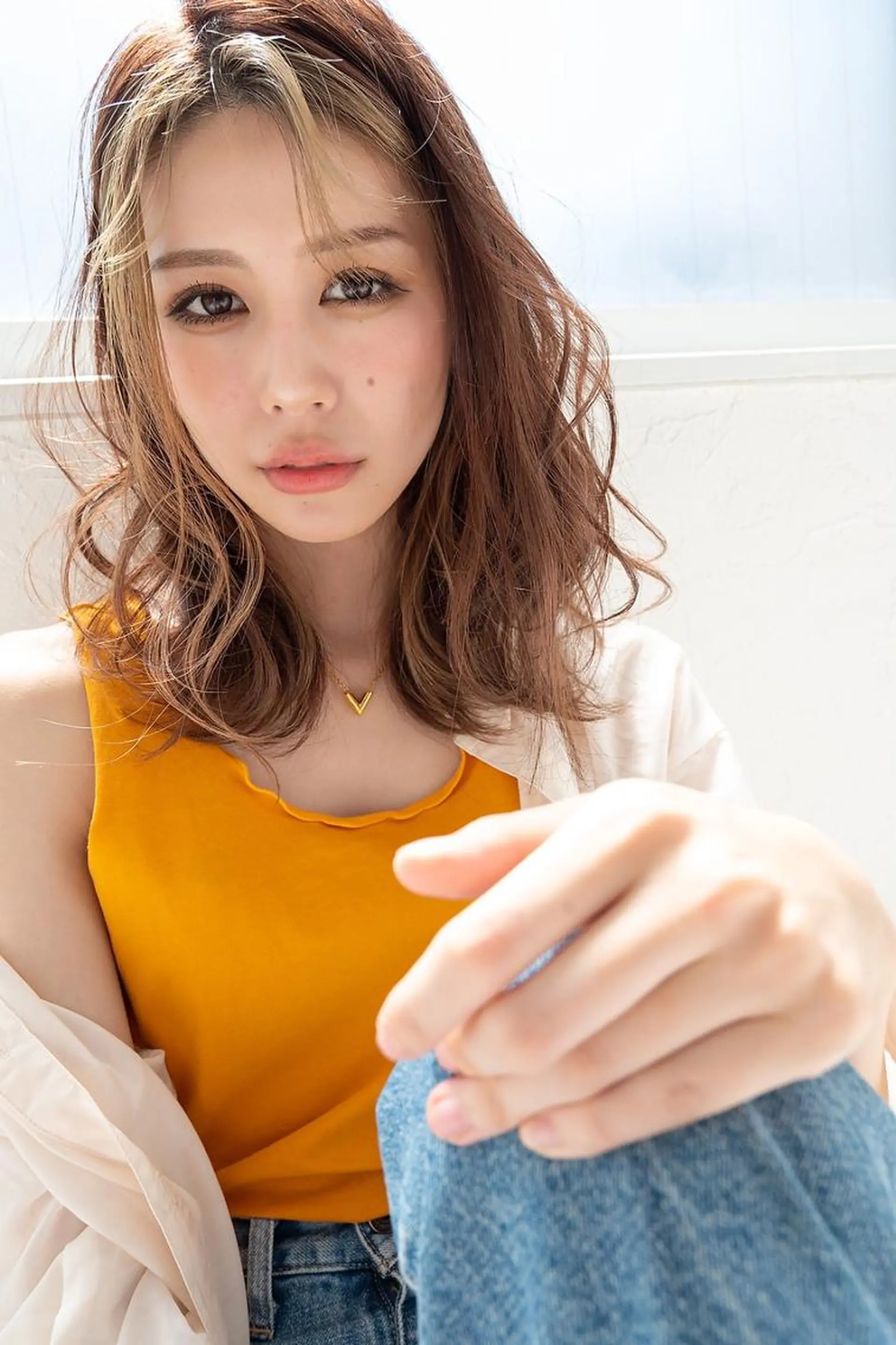 ミディアム カラー ANGELICA LABO 梅田店のヘアスタイル