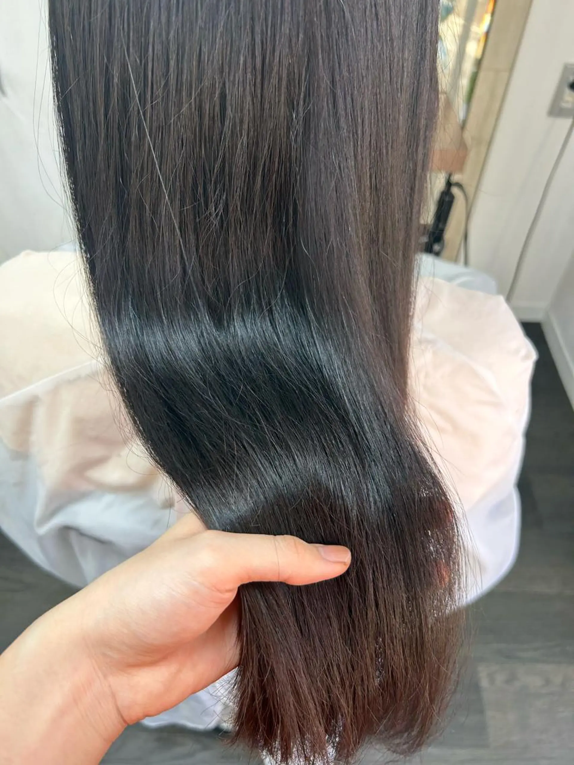 ロング ダブルカラー/韓国 ヘア/さわのあかねのヘアスタイル