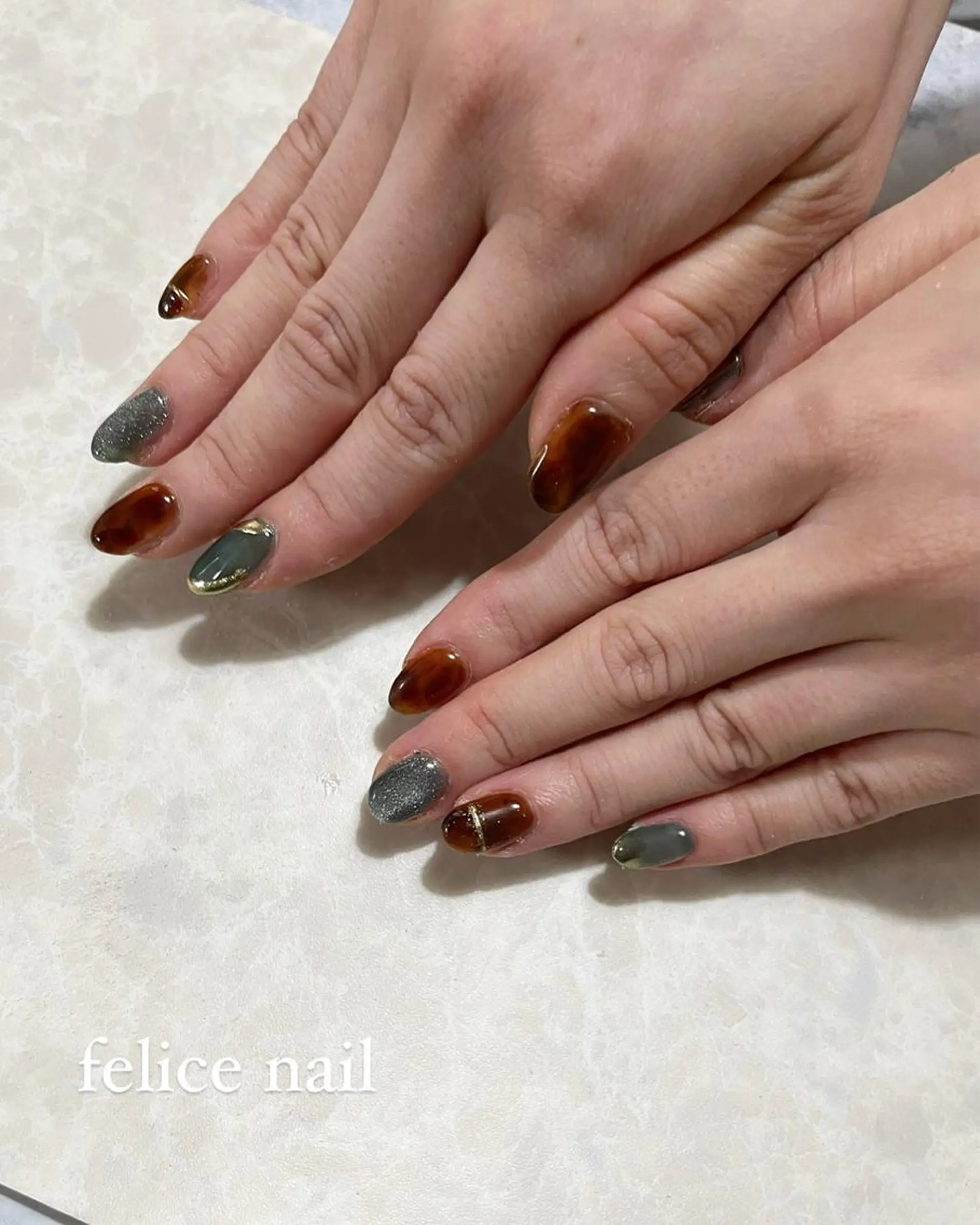 ネイル マグネットネイル 持ち込み felice nailのネイルデザイン