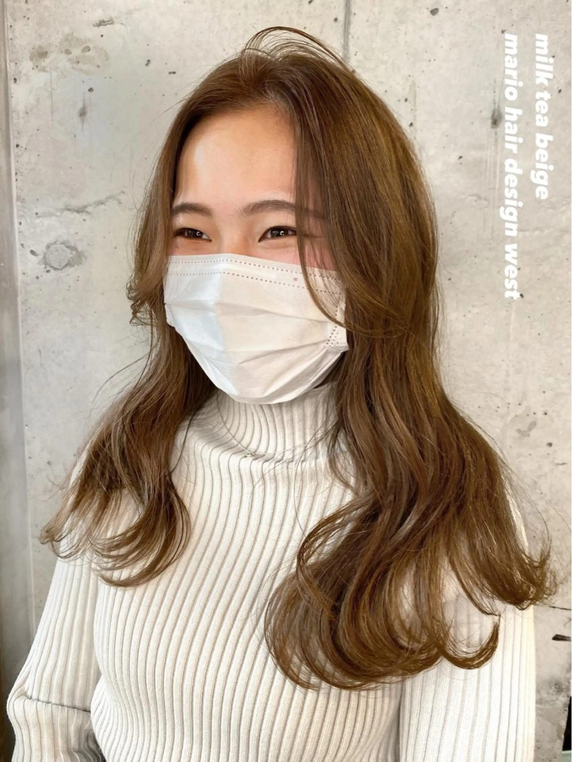 ロング カラー ベージュカラー ブラウンカラー 透明感カラー グレージュ ミルクティーベージュ 竹嶌 健吾のヘアスタイル