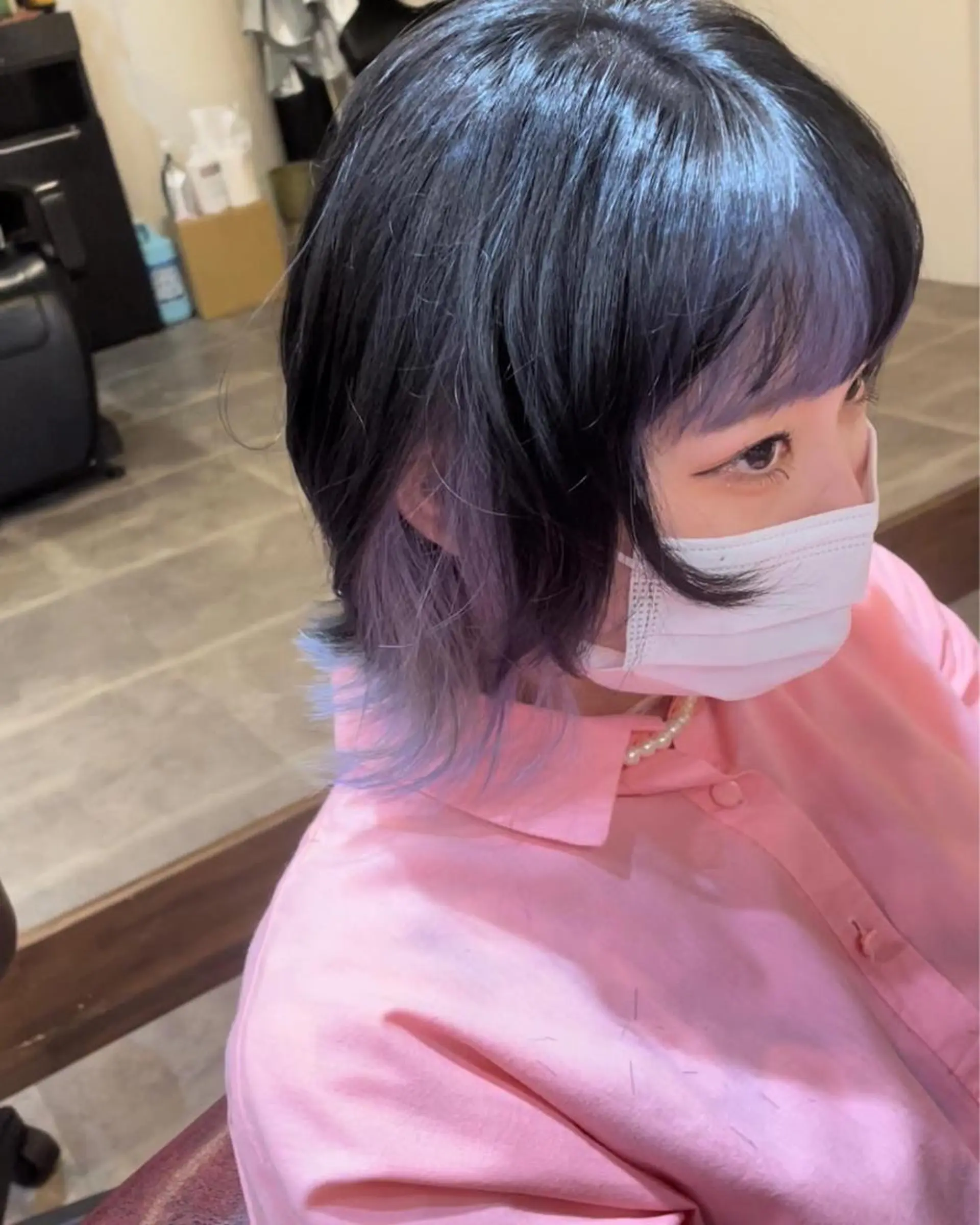 ミディアム カラー ヘアカラー トリートメント ALLEN hair 京橋店のヘアスタイル