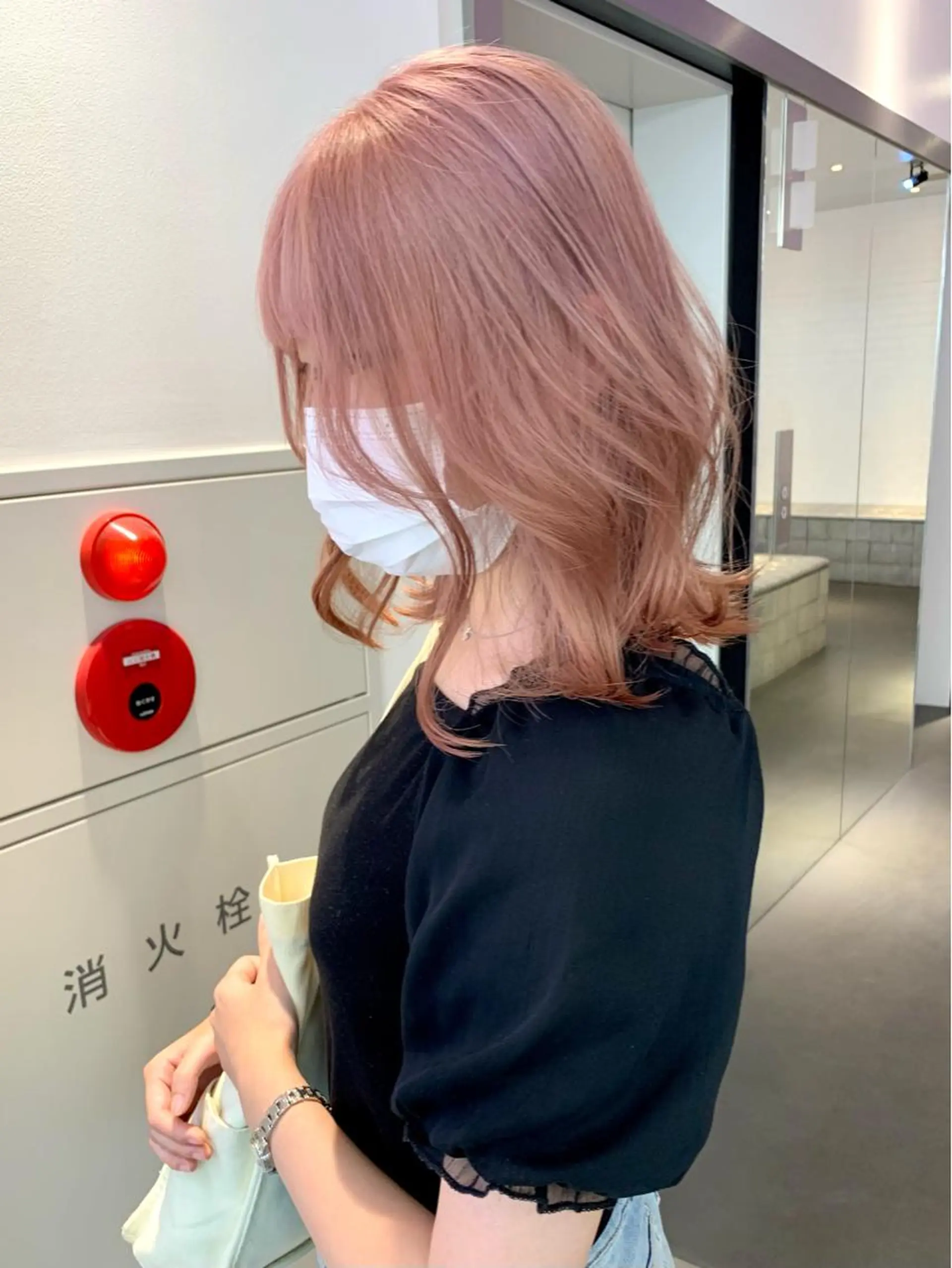 ミディアム カラー ヘアアレンジ ヘアカラー トリートメント ヘアセット ハイトーン/美髪矯正 🍃大江拓実のヘアスタイル
