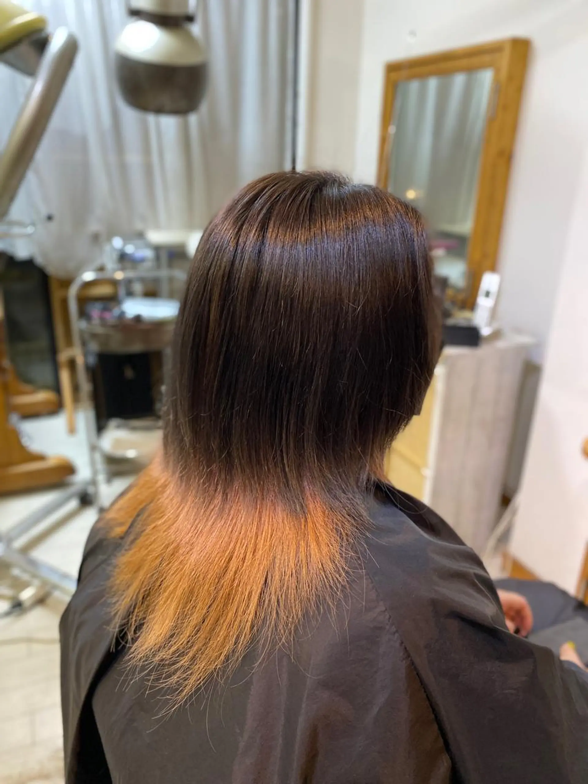 セミロング カラー CRADLE Takeuchiのヘアスタイル