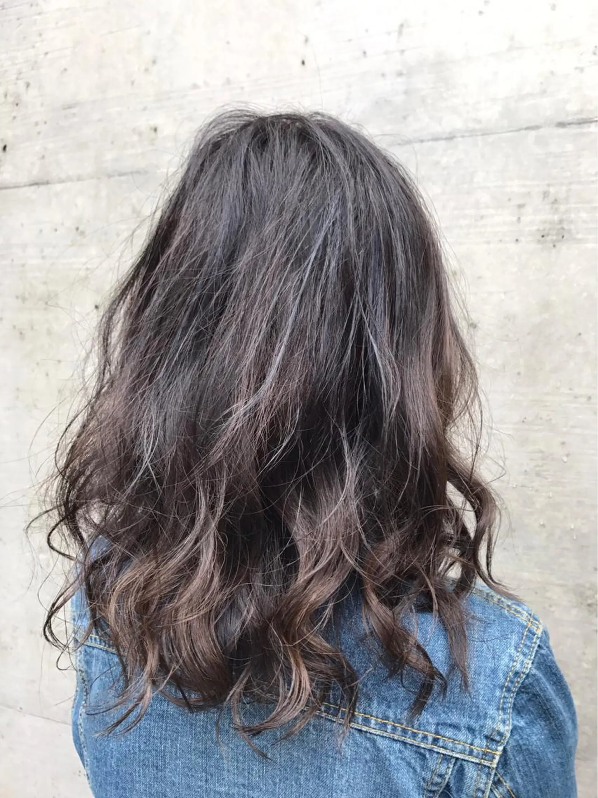 ロング カラー パーマ a-o横浜所属・色落ちまでキレイに！ ！女性サロンremiのヘアスタイル