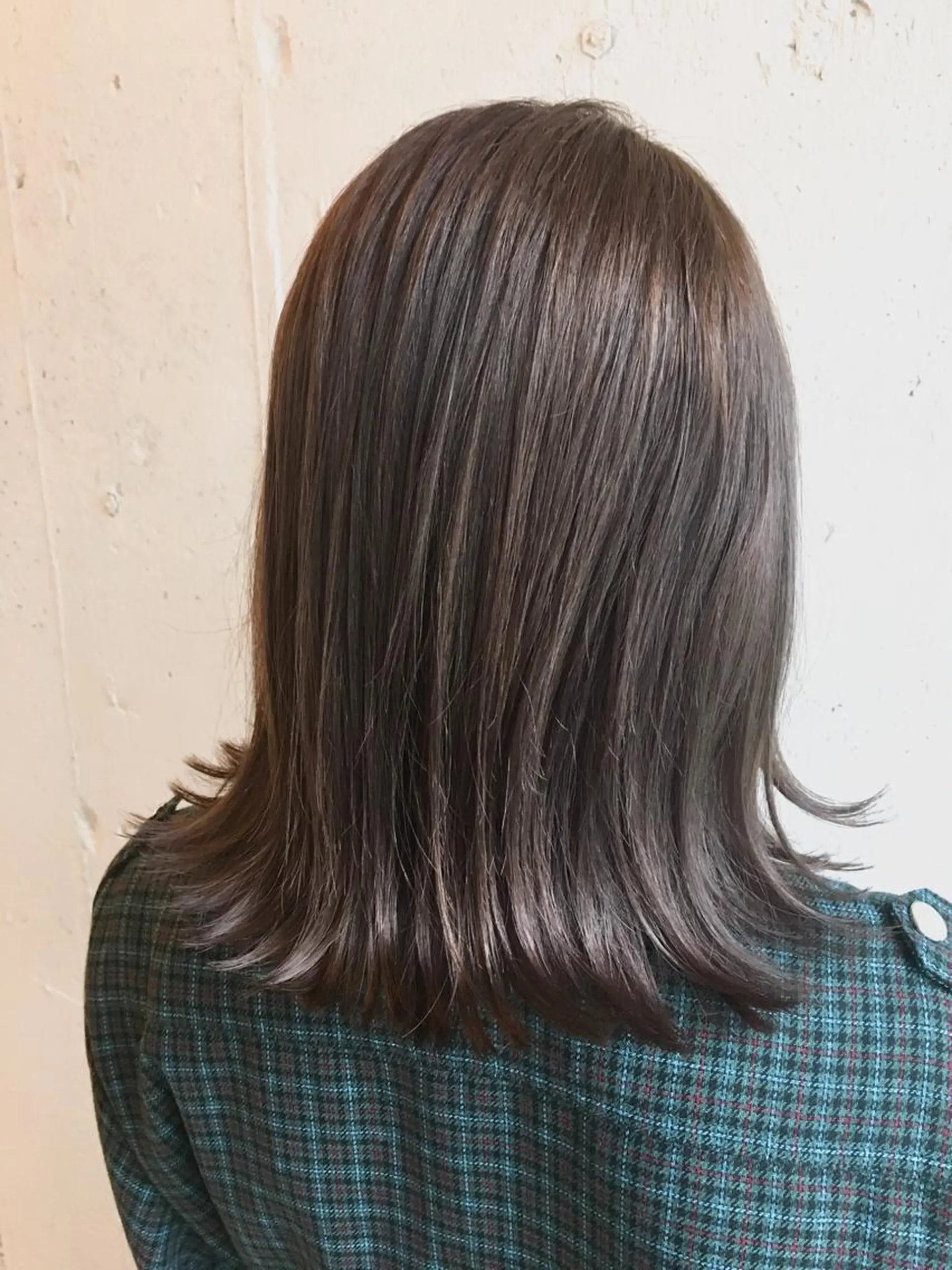ミディアム カラー ブリーチ グレージュ ラベンダーカラー ラベンダーグレージュ ラベンダーグレー ヘアカラー 💈平島 拓也💈のヘアスタイル