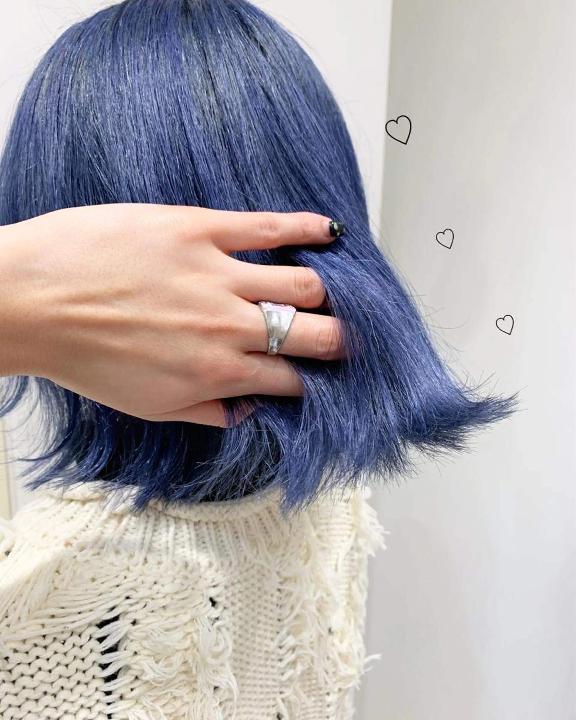 ミディアム カラー ブルーカラー ブルーラベンダー ラベンダーカラー EMANON新宿東口所属・新宿駅近♡ ♡個室♡三都季🌜のヘアスタイル