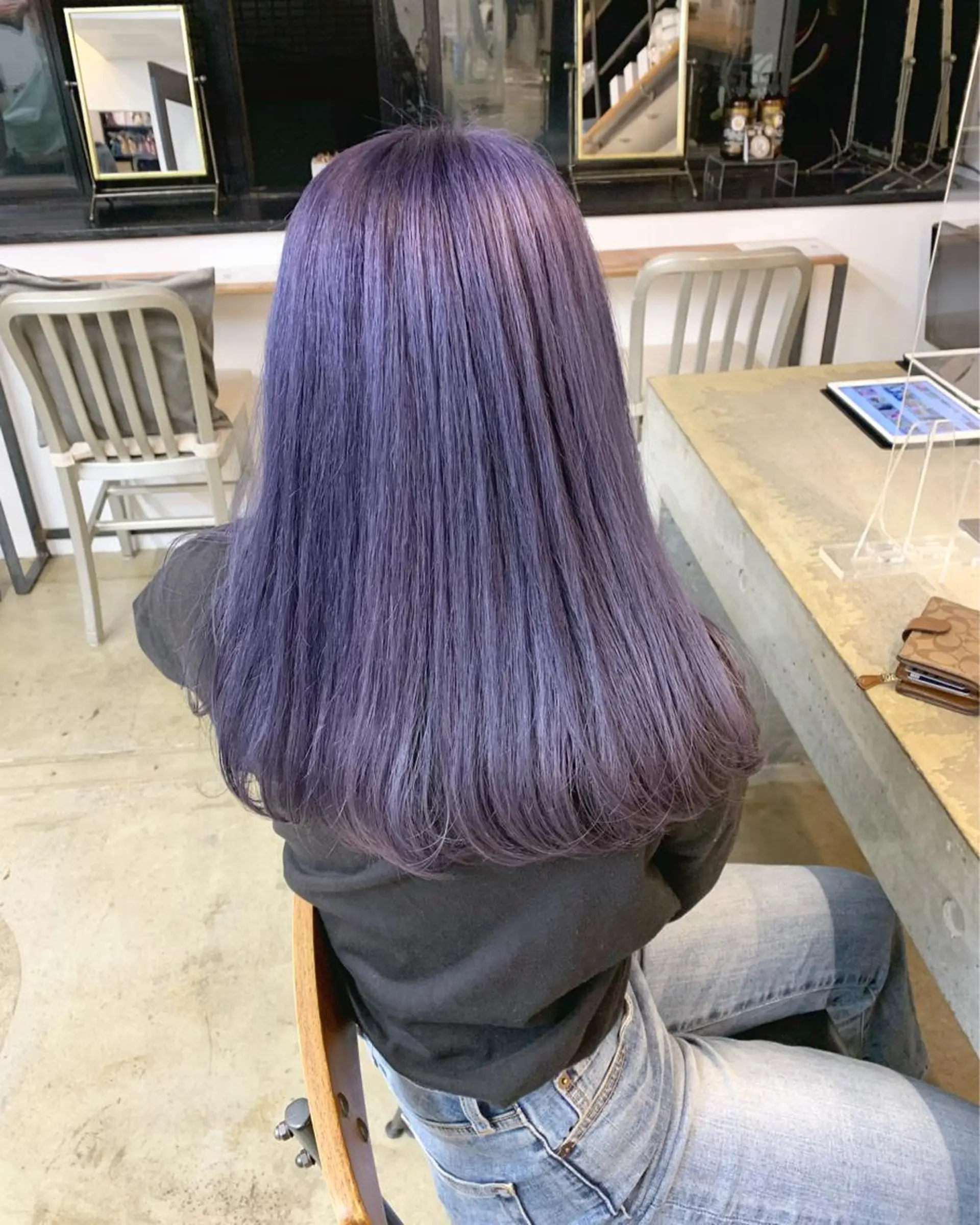 セミロング カラー ヘアアレンジ 🎀暖色カラー🎀 yurika♡のヘアスタイル