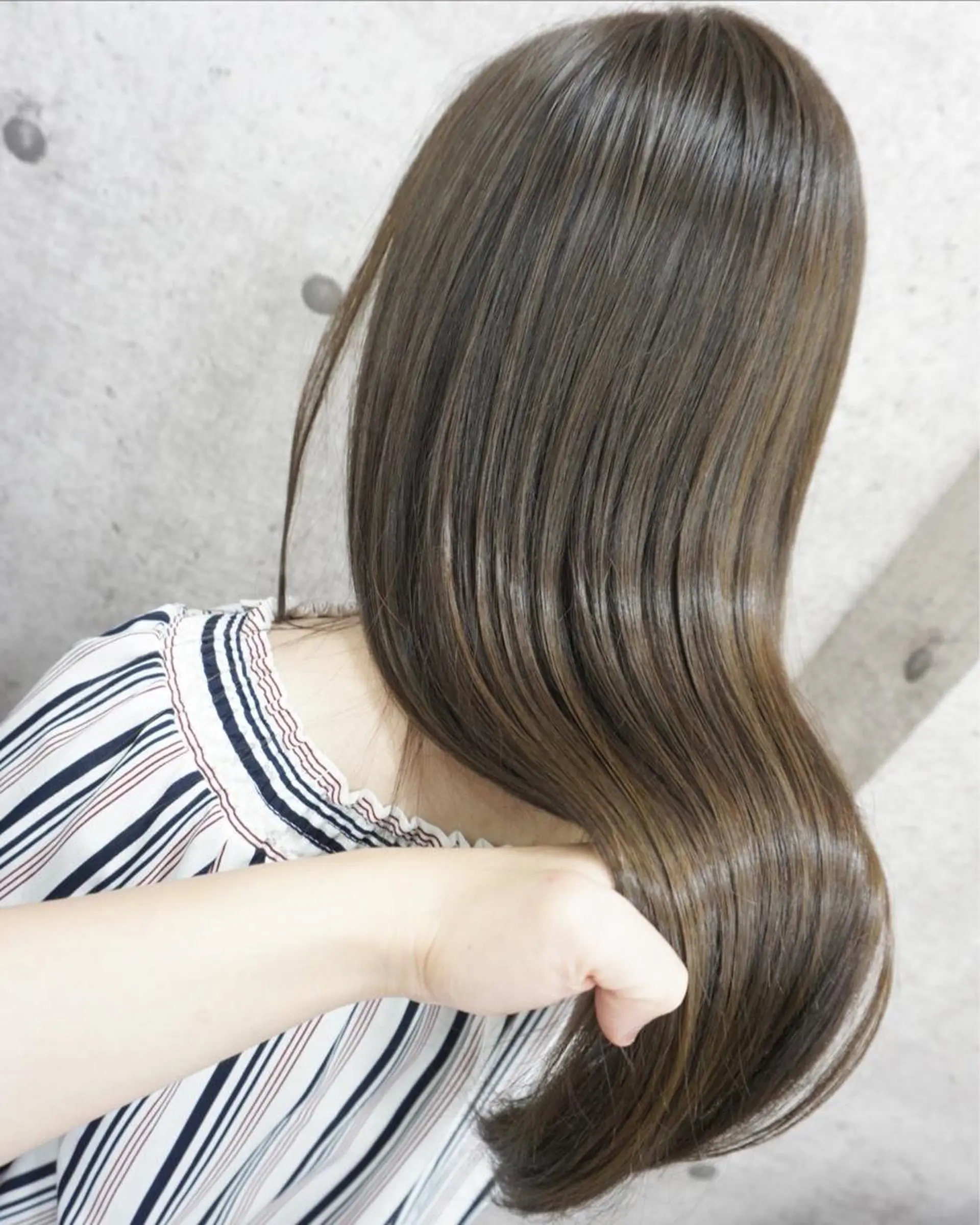 ロング 髪質改善 カット ヘアカラー 縮毛矯正 トリートメント hair teria ryu 大塚のヘアスタイル