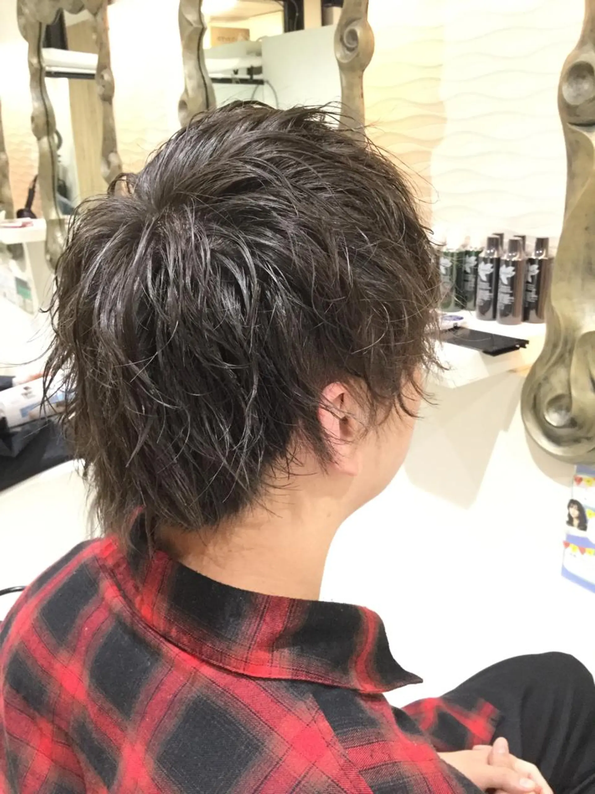 ショート パーマ メンズ カット 松吉 純平のヘアスタイル