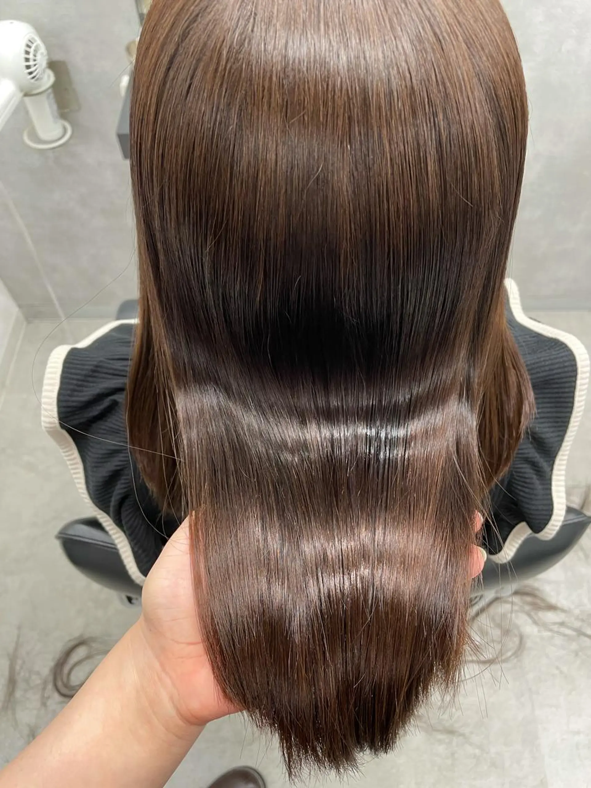 ミディアム カラー トリートメント ヘアカラー トリートメント 巻ける縮毛矯正🌸 勝倉　麗のヘアスタイル