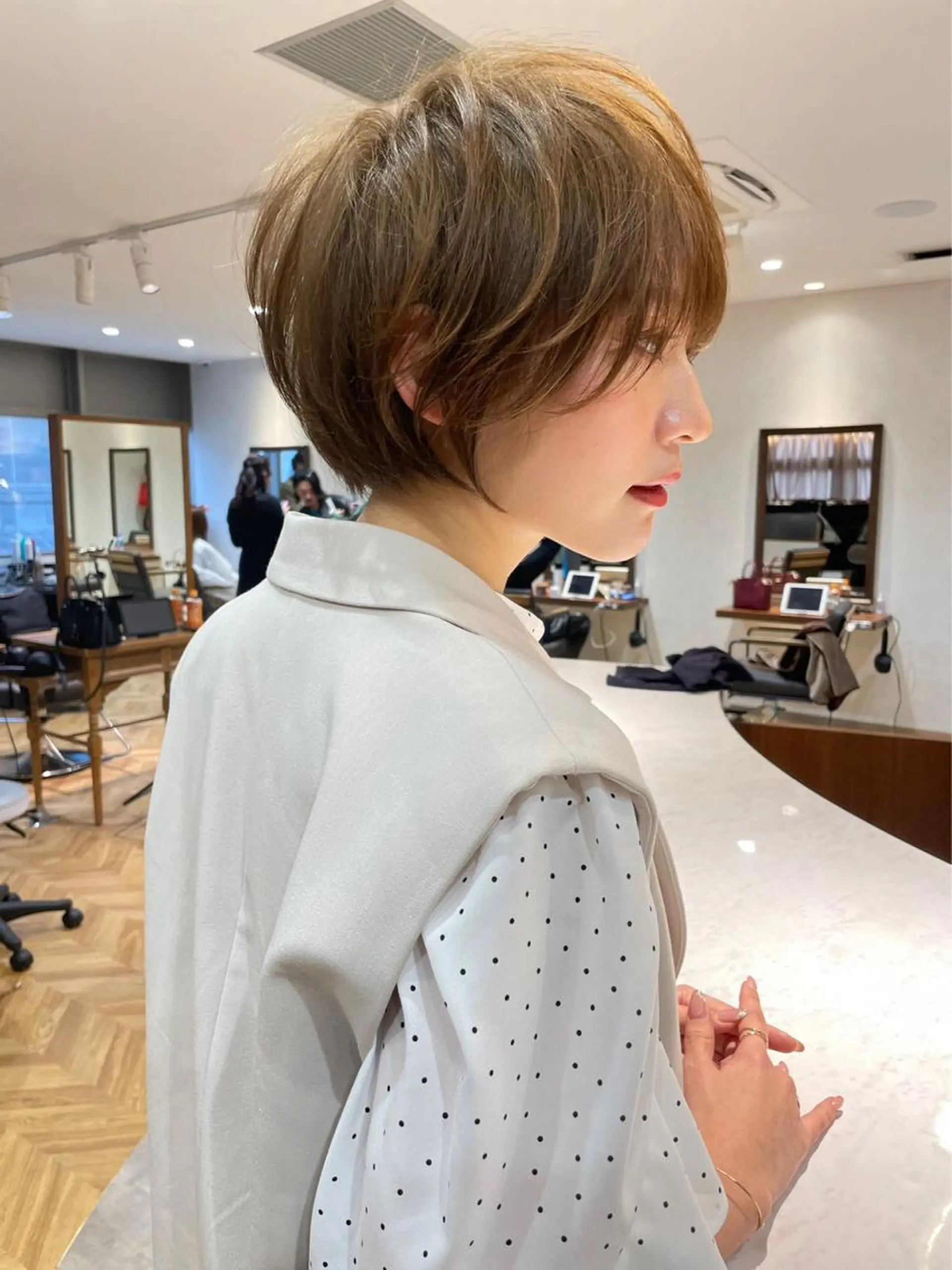 ショート カラー 🎀大川 錬🎀 ブリーチなしWカラーのヘアスタイル