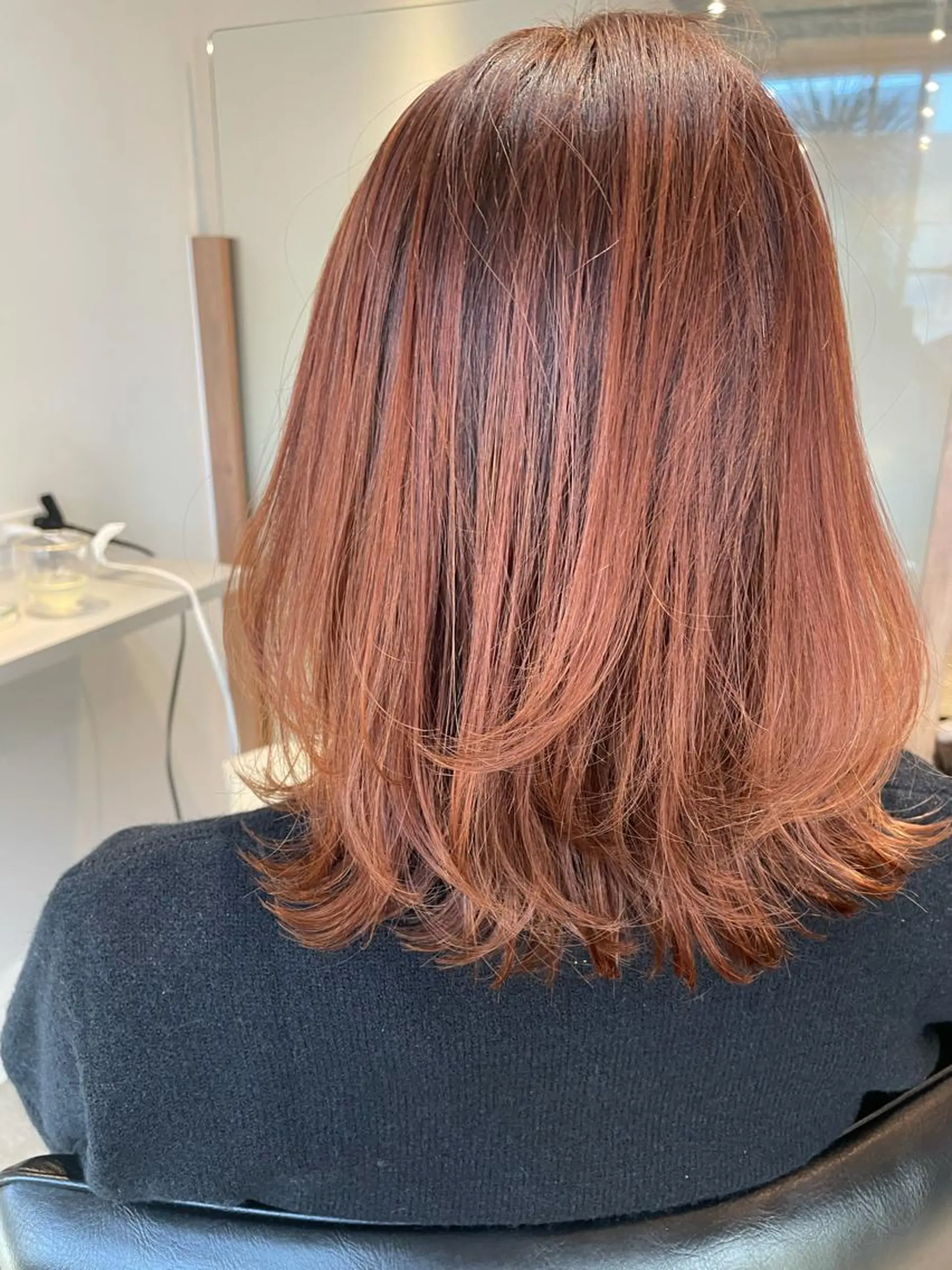 ミディアム カラー ハイライトカラー ハイライト ウルフカット カット ヘアカラー トリートメント 中目黒🌼 🌼ハナのヘアスタイル