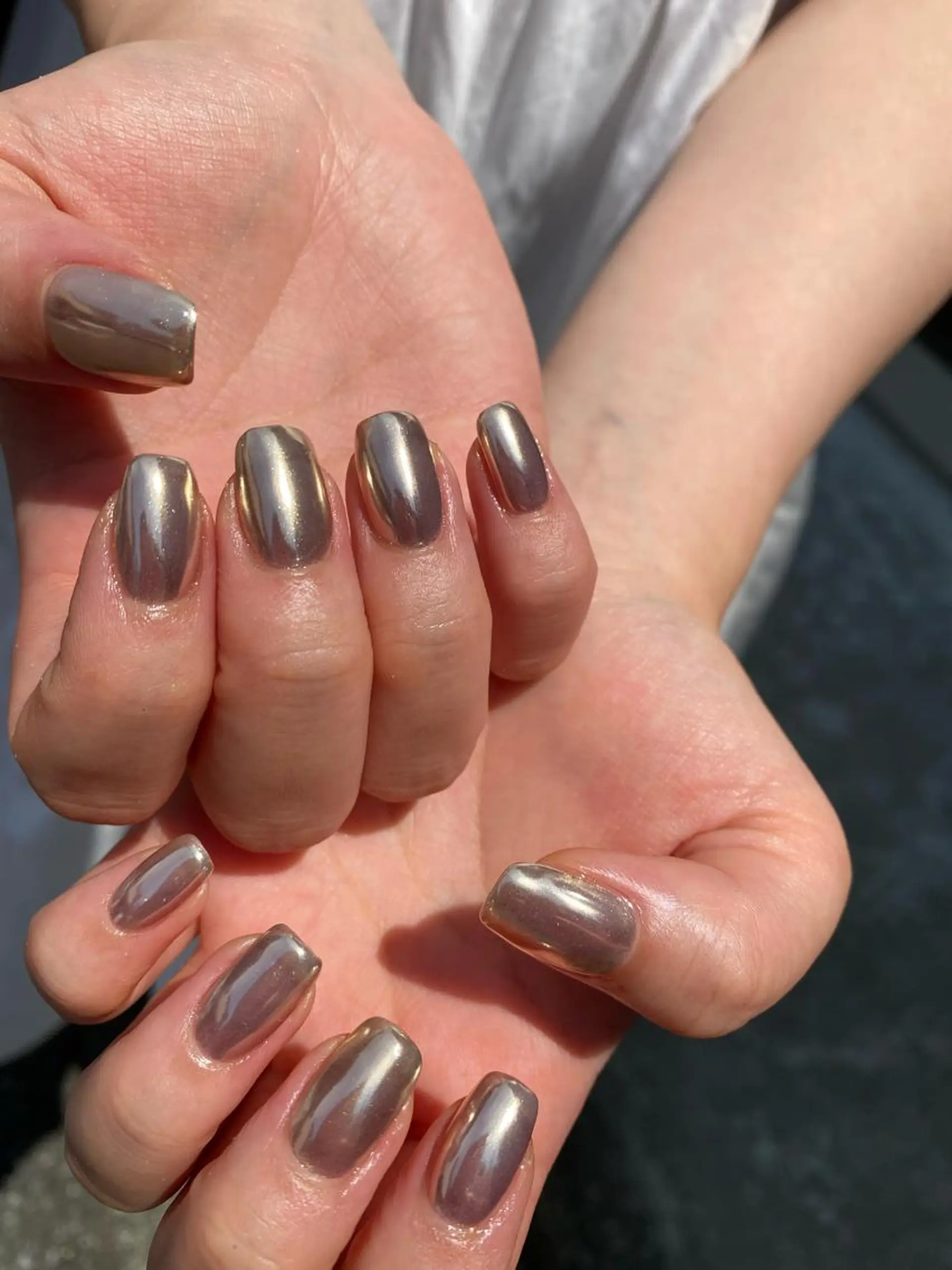 ネイル ミラーネイル ワンカラーネイル 🌼大西洋子 laughl🌼のネイルデザイン