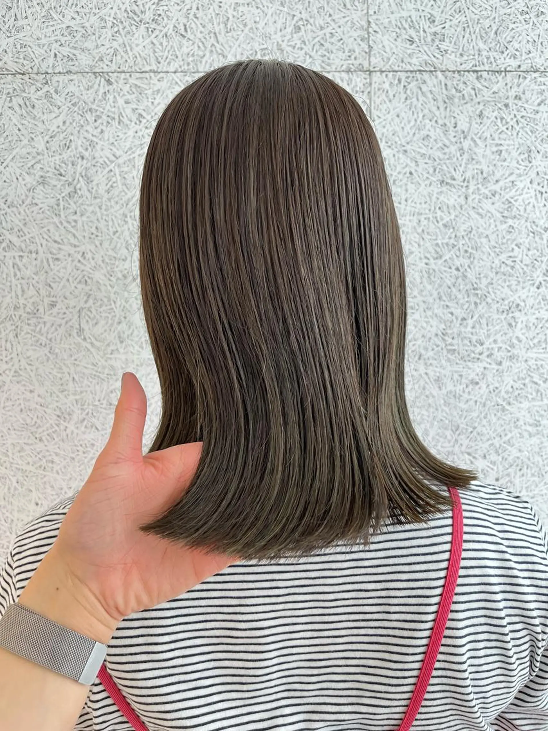 ミディアム カラー オリーブカラー カット ヘアカラー トリートメント SOYON 🤍CHIZU🤍.のヘアスタイル