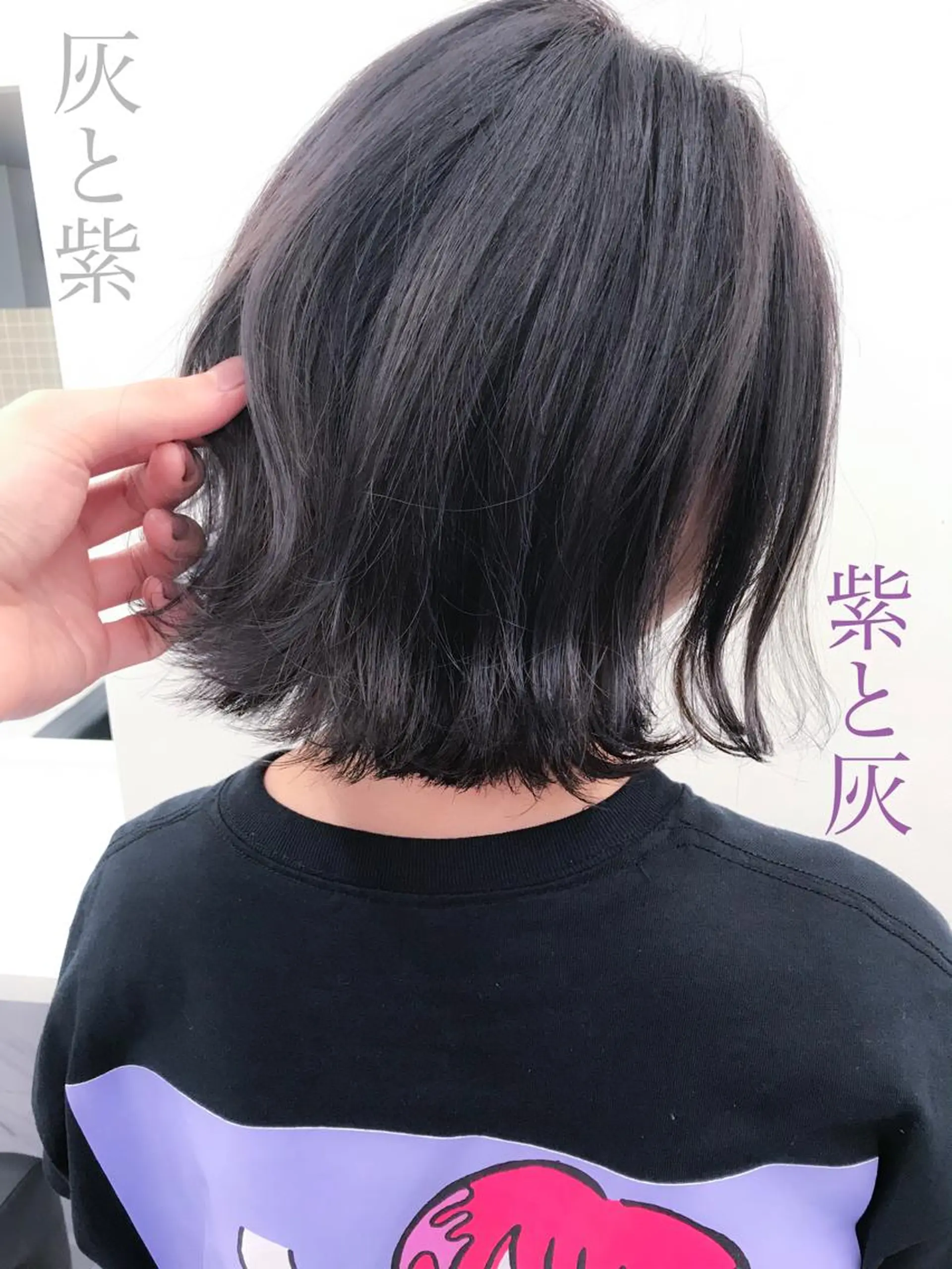 ショート カラー ヘアアレンジ 透明感カラー/ 韓国ヘア/縮毛矯正のヘアスタイル