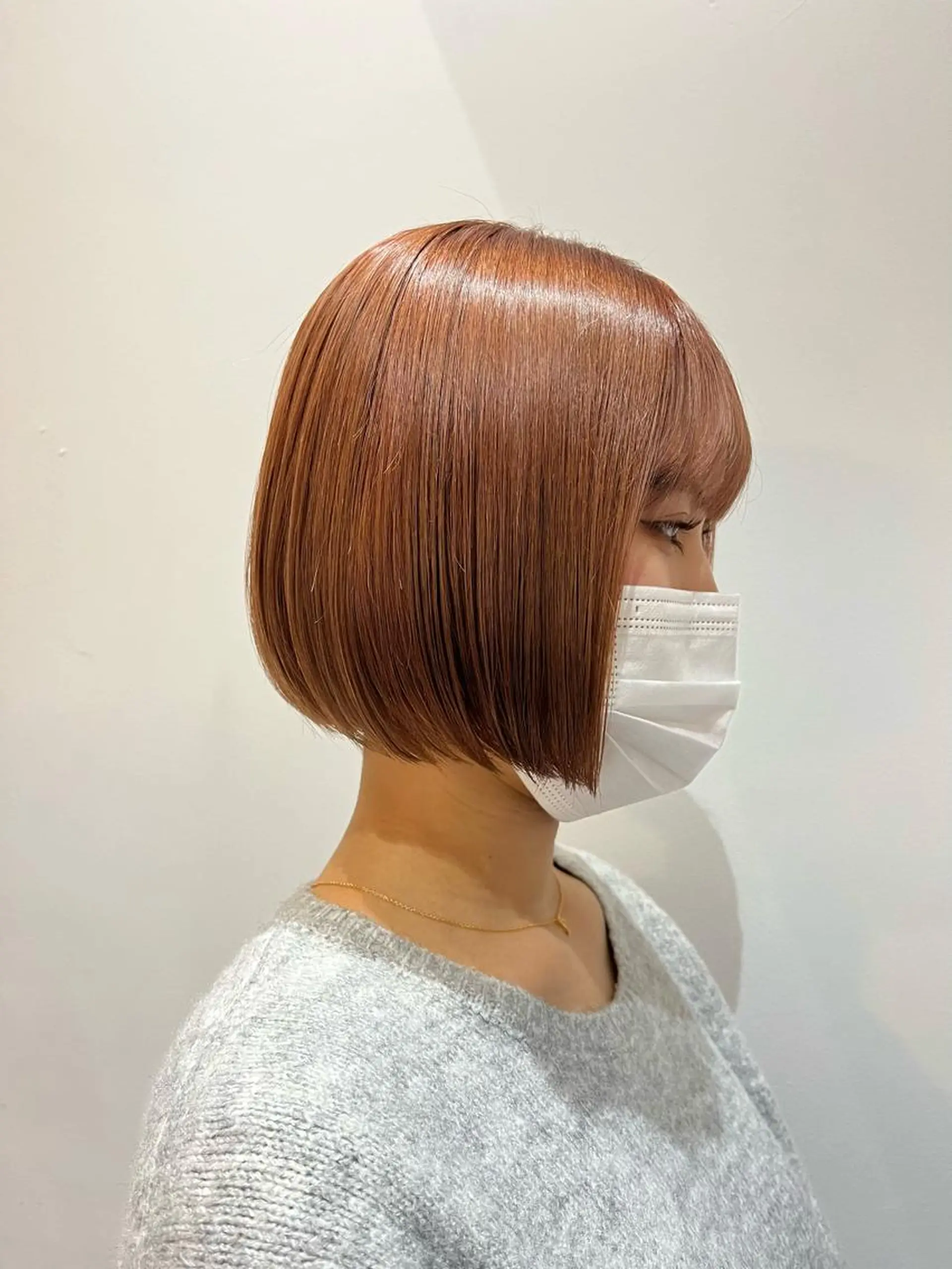 ショート カラー ベージュカラー ダブルカラー オレンジ オレンジベージュ 山本 佳奈のヘアスタイル