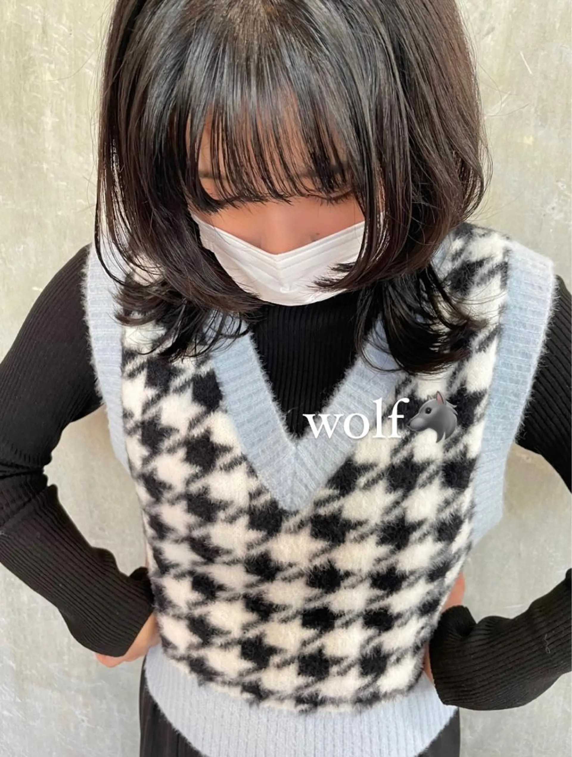 ミディアム カラー 顔まわりレイヤー 姫カット レイヤーカット ウルフカット ウルフレイヤー risako🇰🇷 韓国ヘア/レイヤーのヘアスタイル