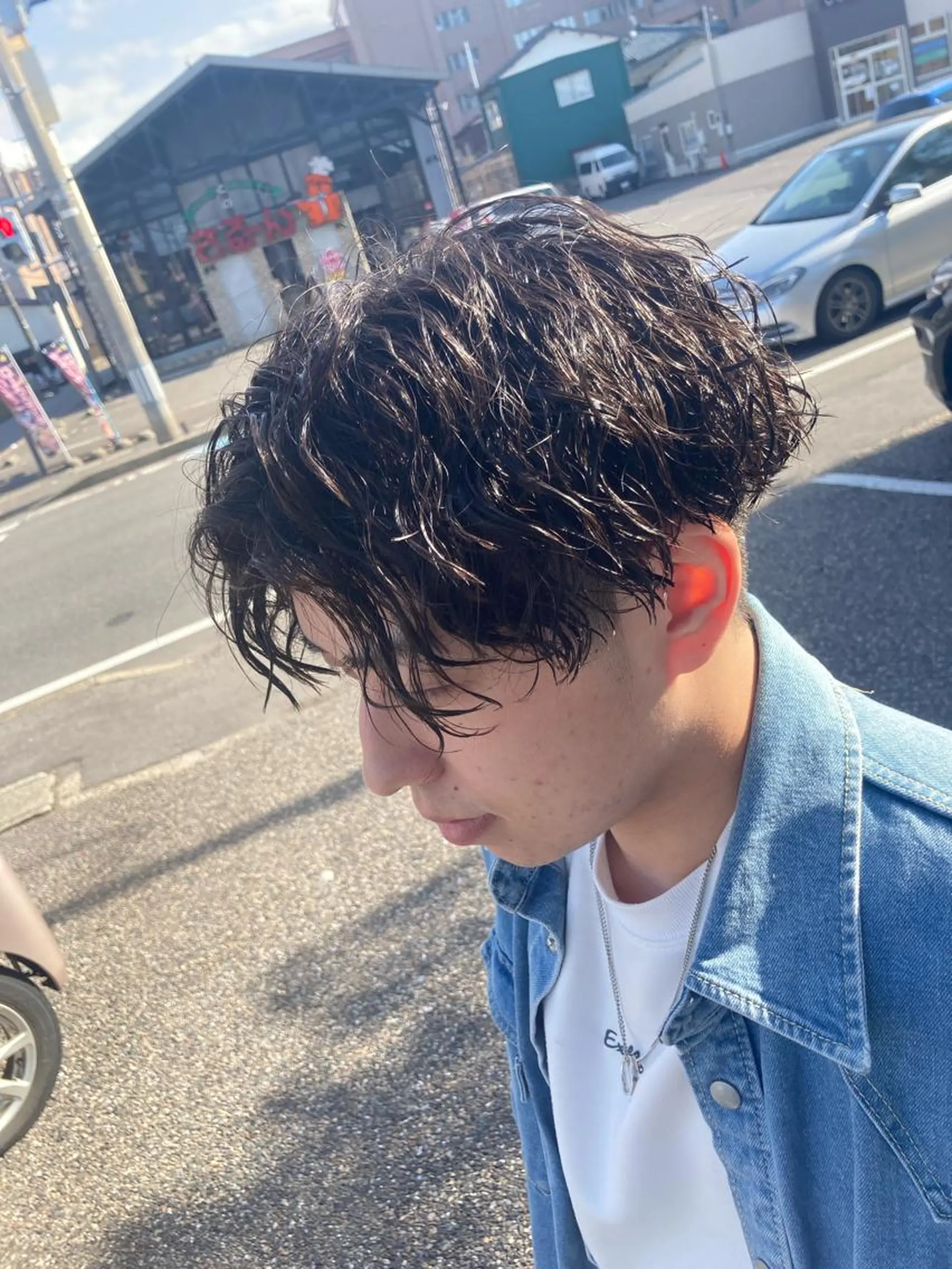 ミディアム パーマ パーマが得意な【最高 悠斗】のヘアスタイル