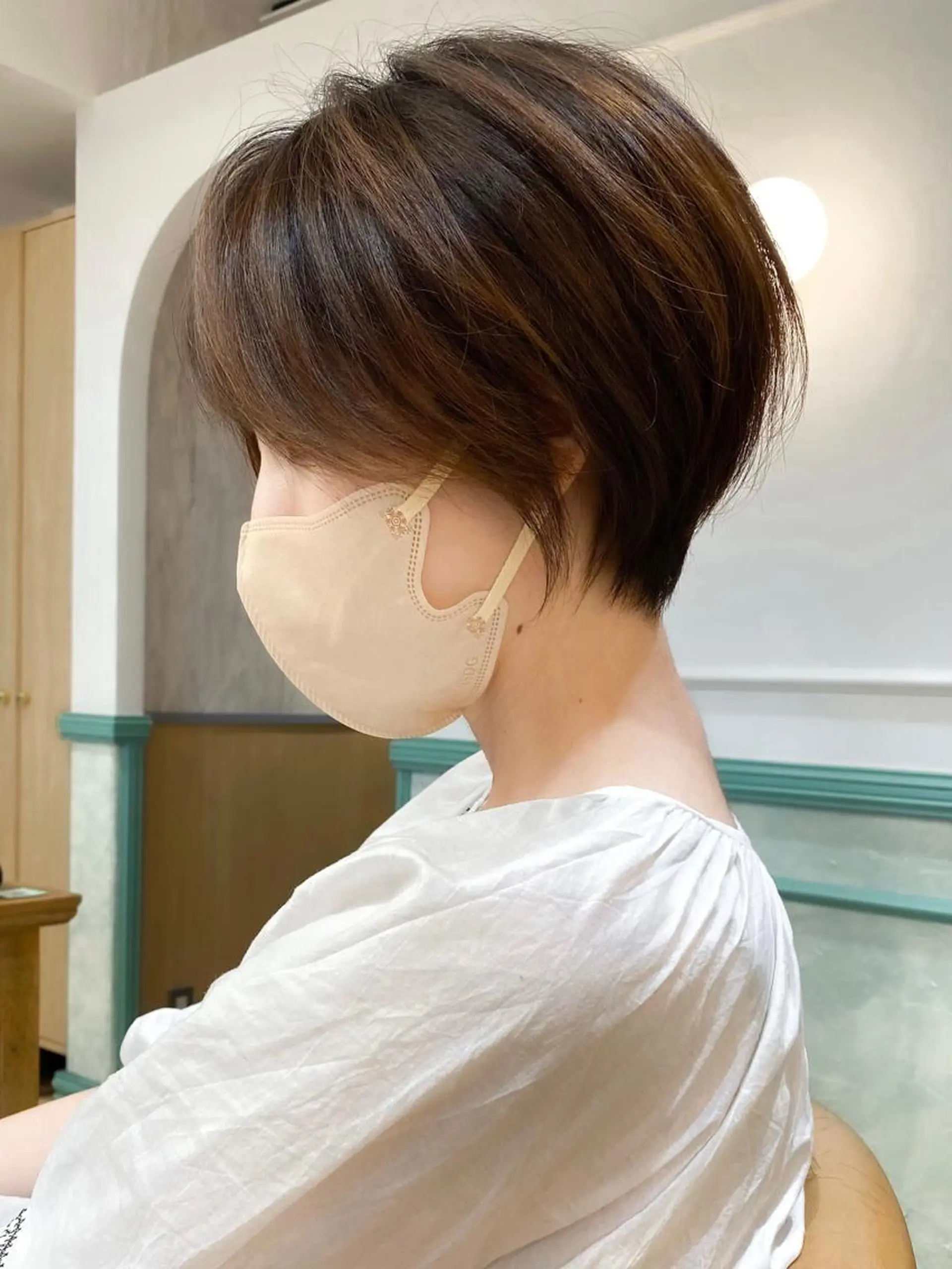 ショート カラー ショートボブ ボブ ショートヘア カット ヘアカラー トリートメント ショート ショートボブ斉藤航人のヘアスタイル
