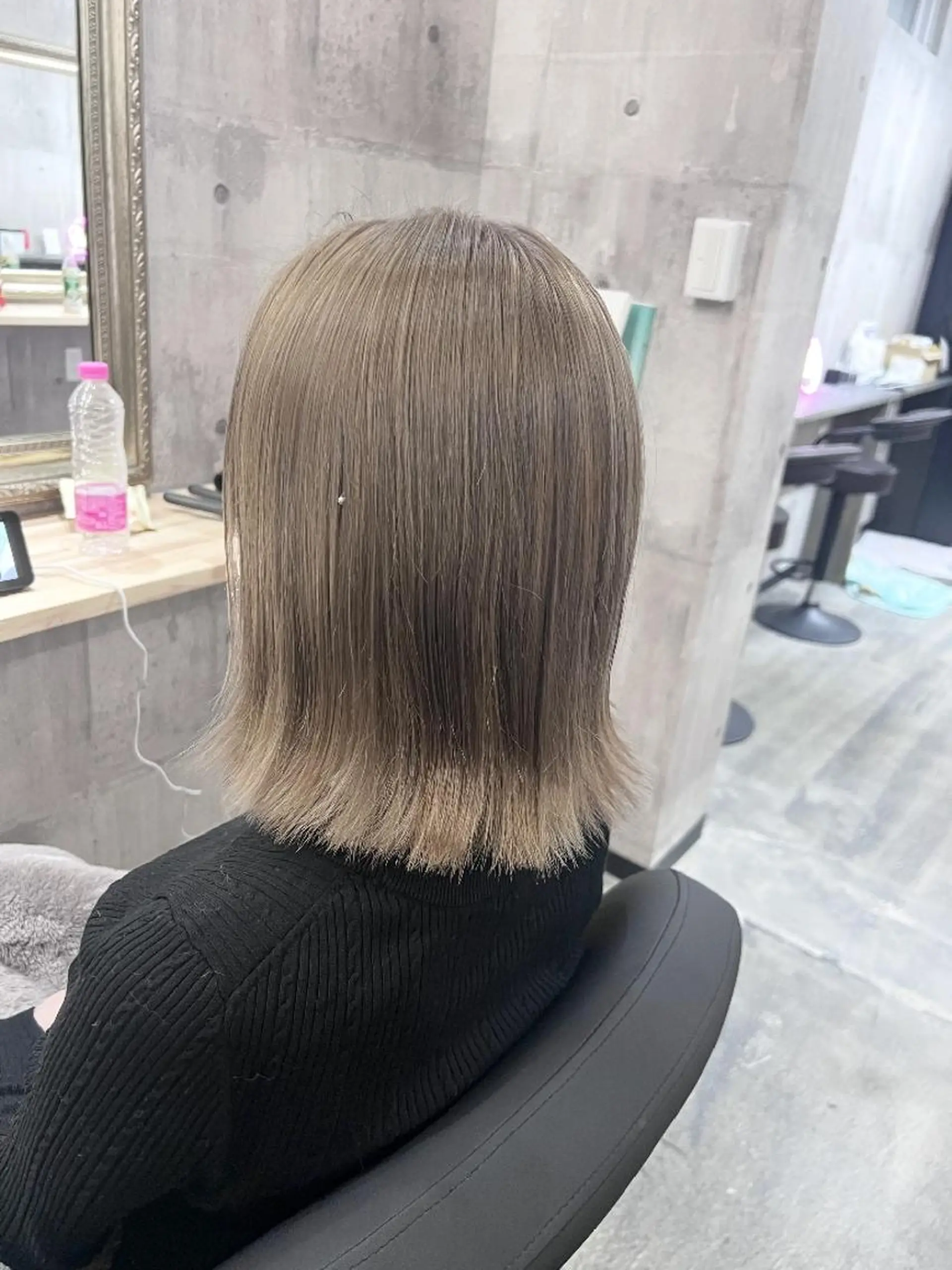 ミディアム トリートメント サニーサイド大名 ダブルカラー髪質改善のヘアスタイル